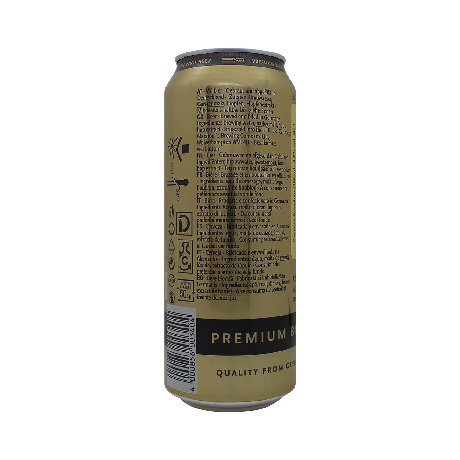 Cerveza Importada Alemania Warsteiner Lata 500 Ml