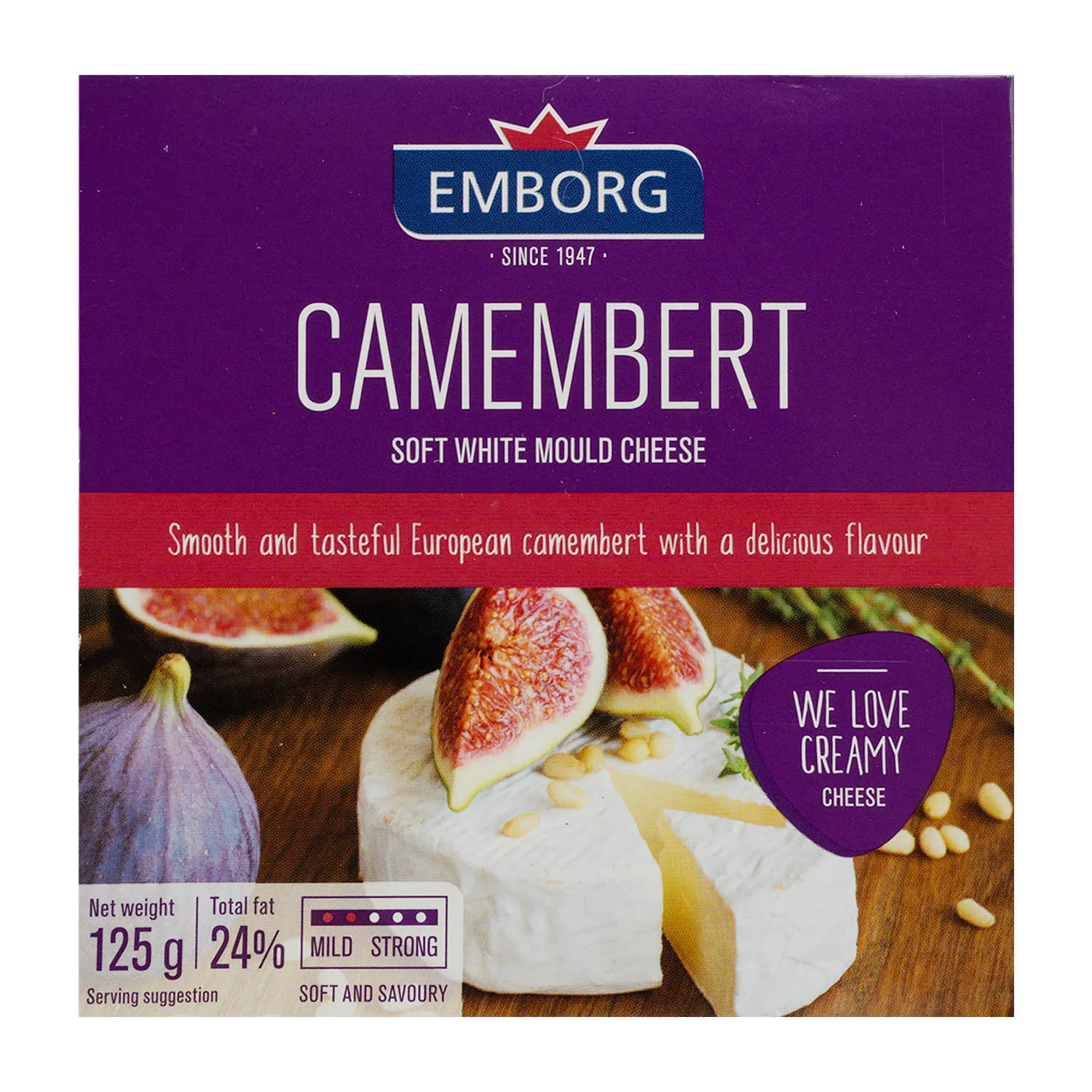 Queso Camembert Danes Emborg Caja 125 G | Auto Mercado