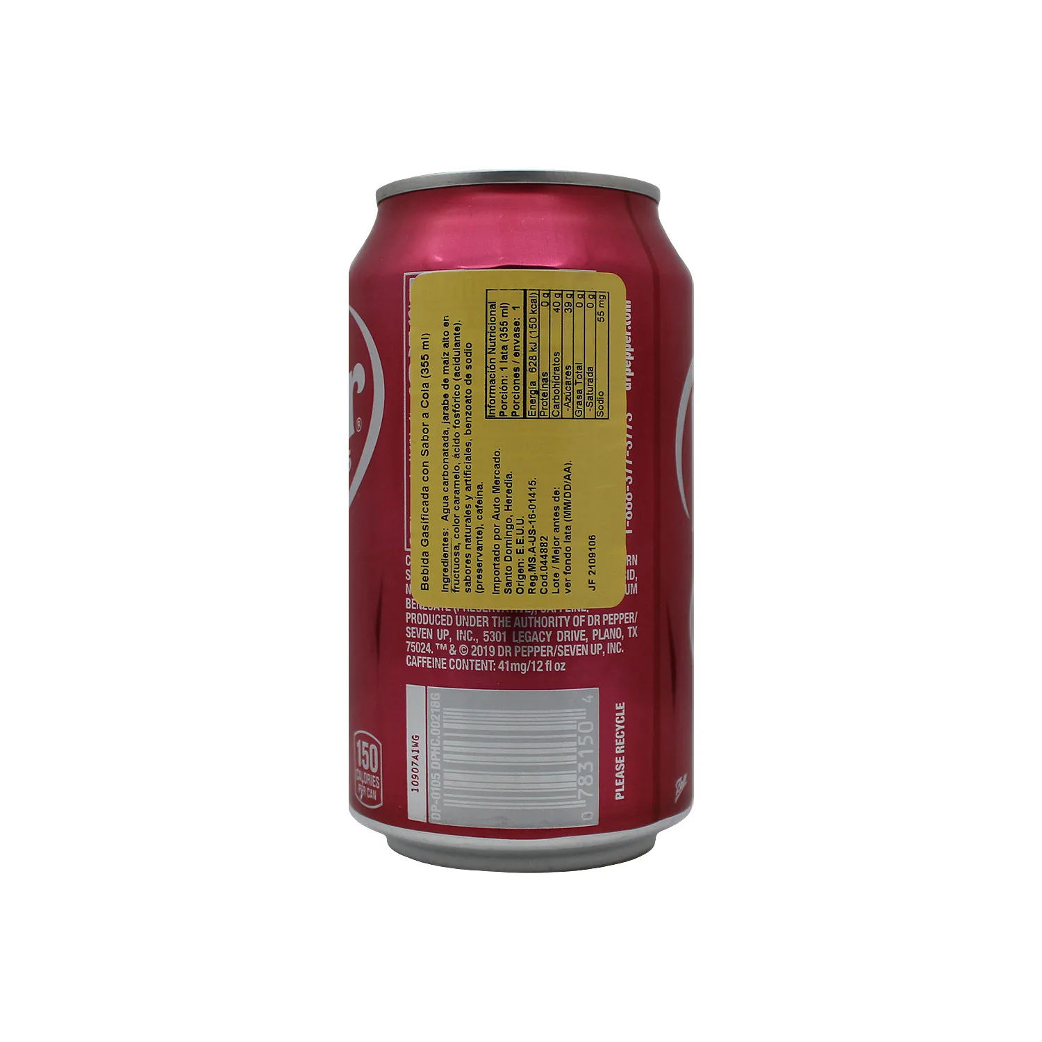 Bebida Gaseosa Regular Zarza Dr.pepper Lata 355 Ml