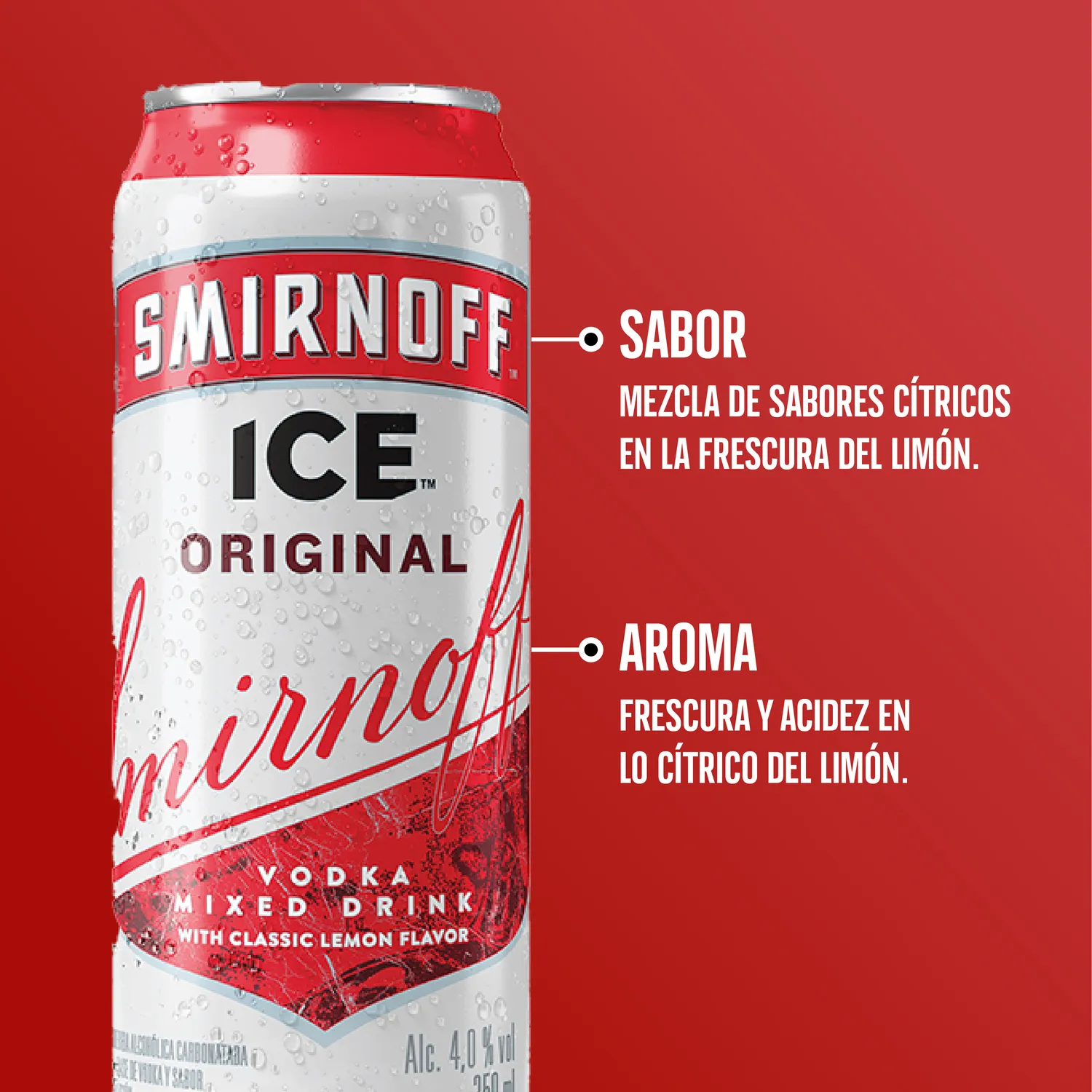 Rtd Vodka Ice Smirnoff Lata 350 Ml