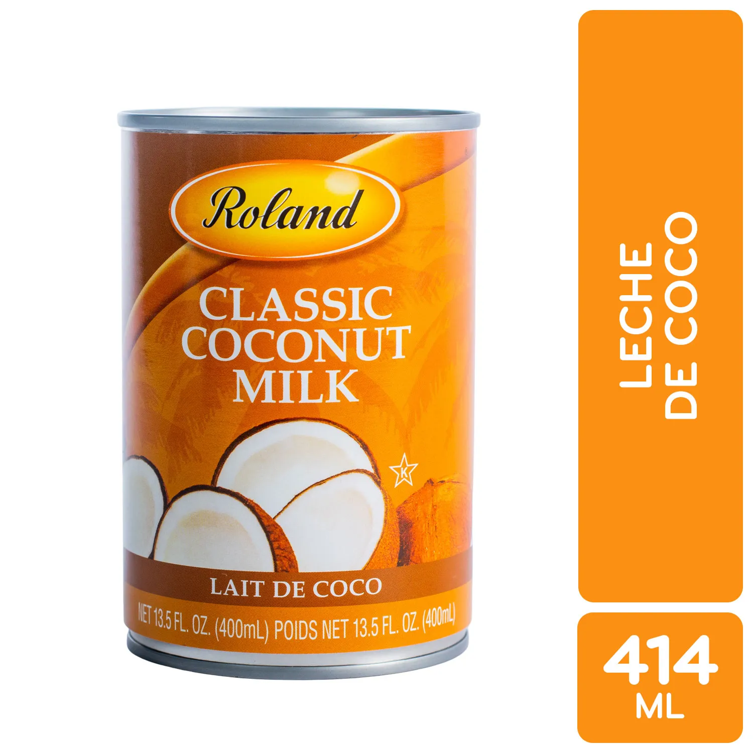 Leche Sin Alcohol Coco Roland Lata 400 Ml