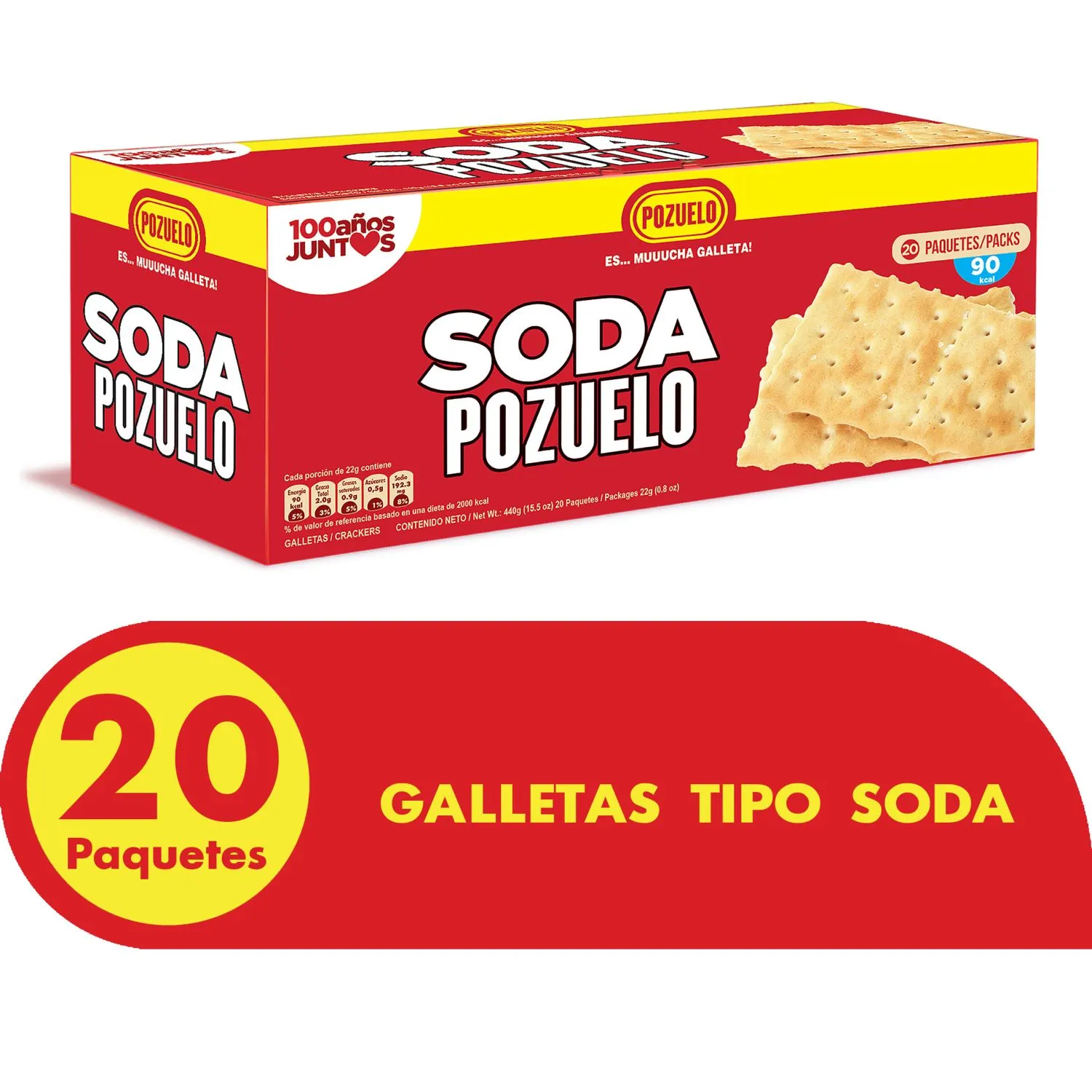 Galleta Soda Pozuelo Caja 440 G