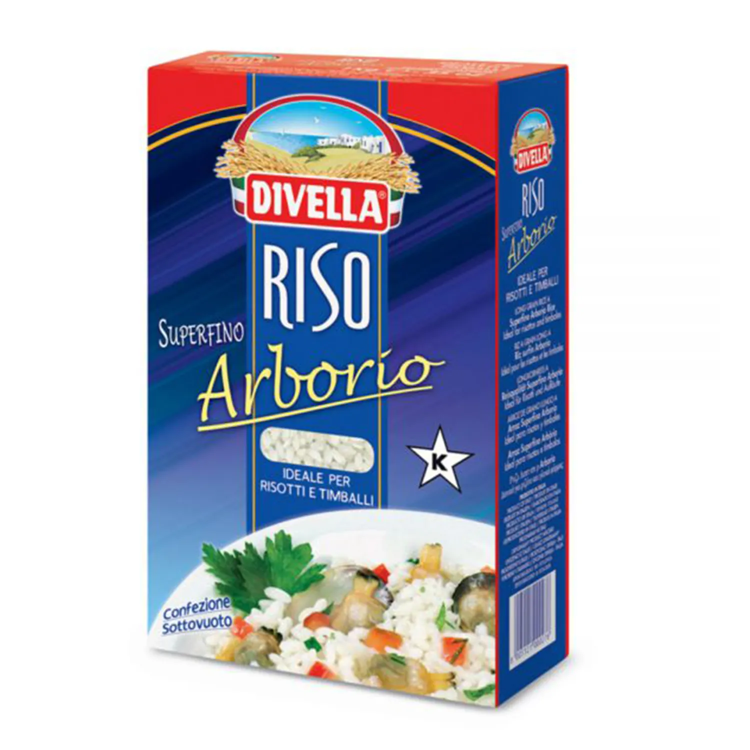 Arroz Preparado Arborio Divella Caja 1000 G