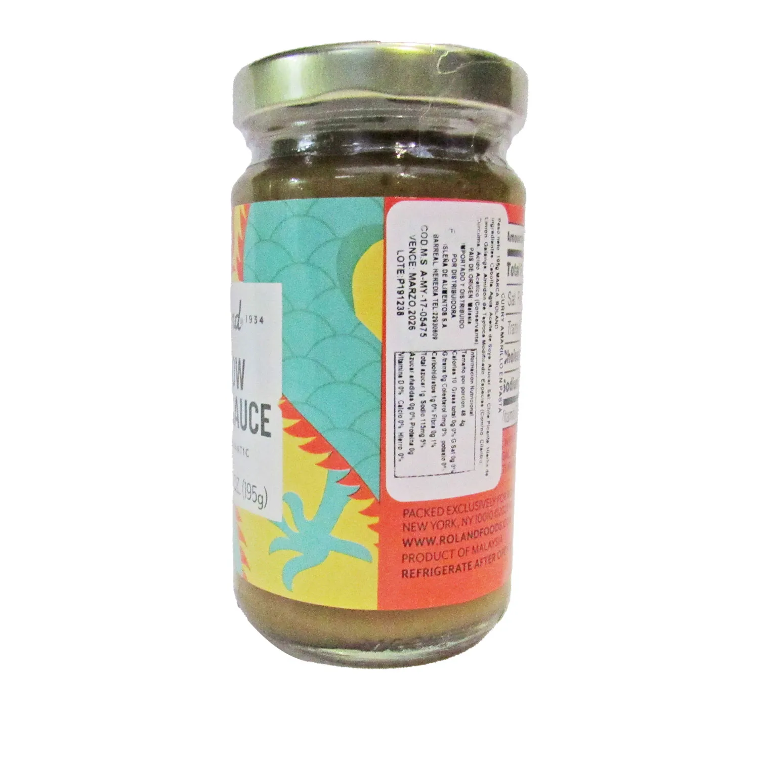 Curry Rojo Pasta Roland Envase 195 G