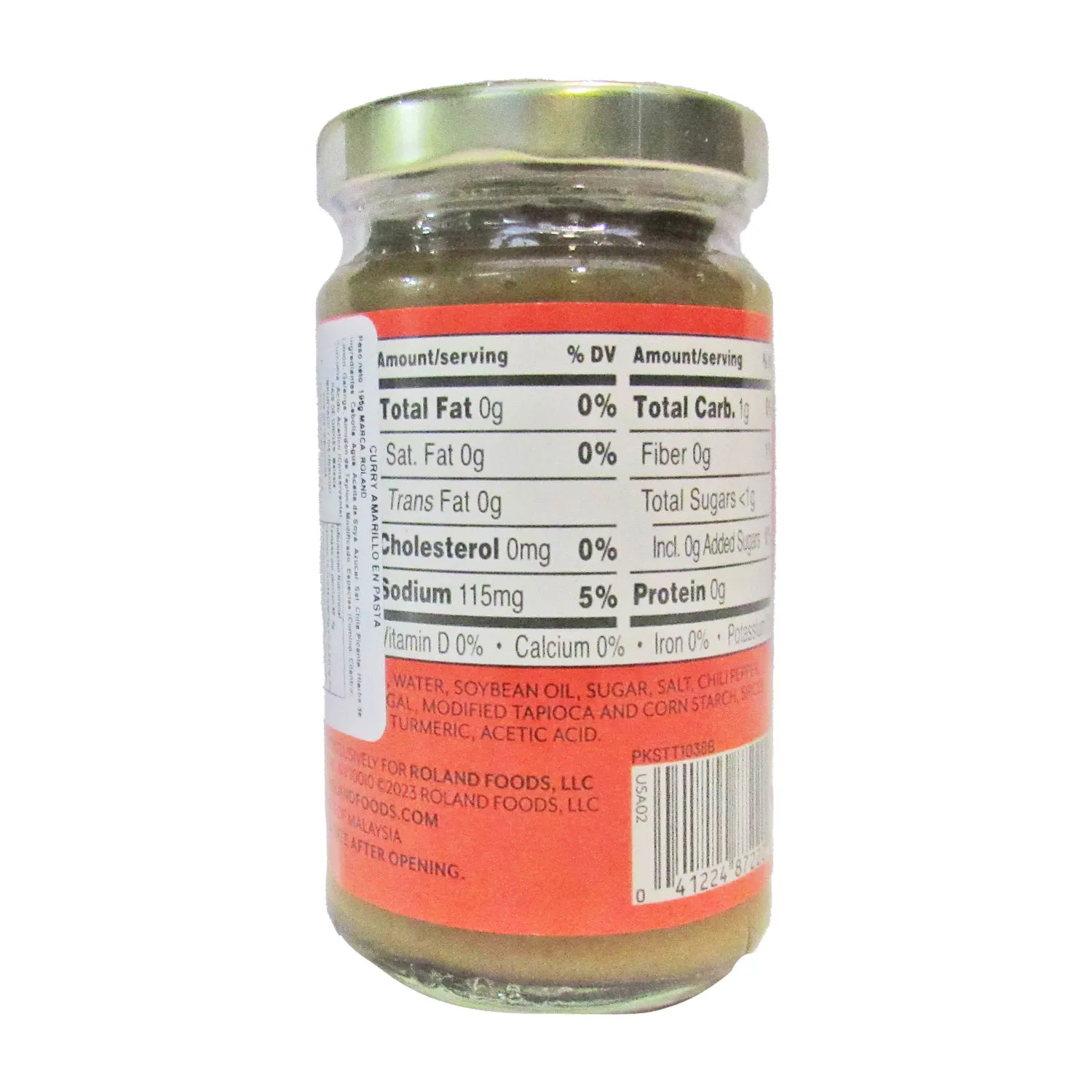 Curry Rojo Pasta Roland Envase 195 G