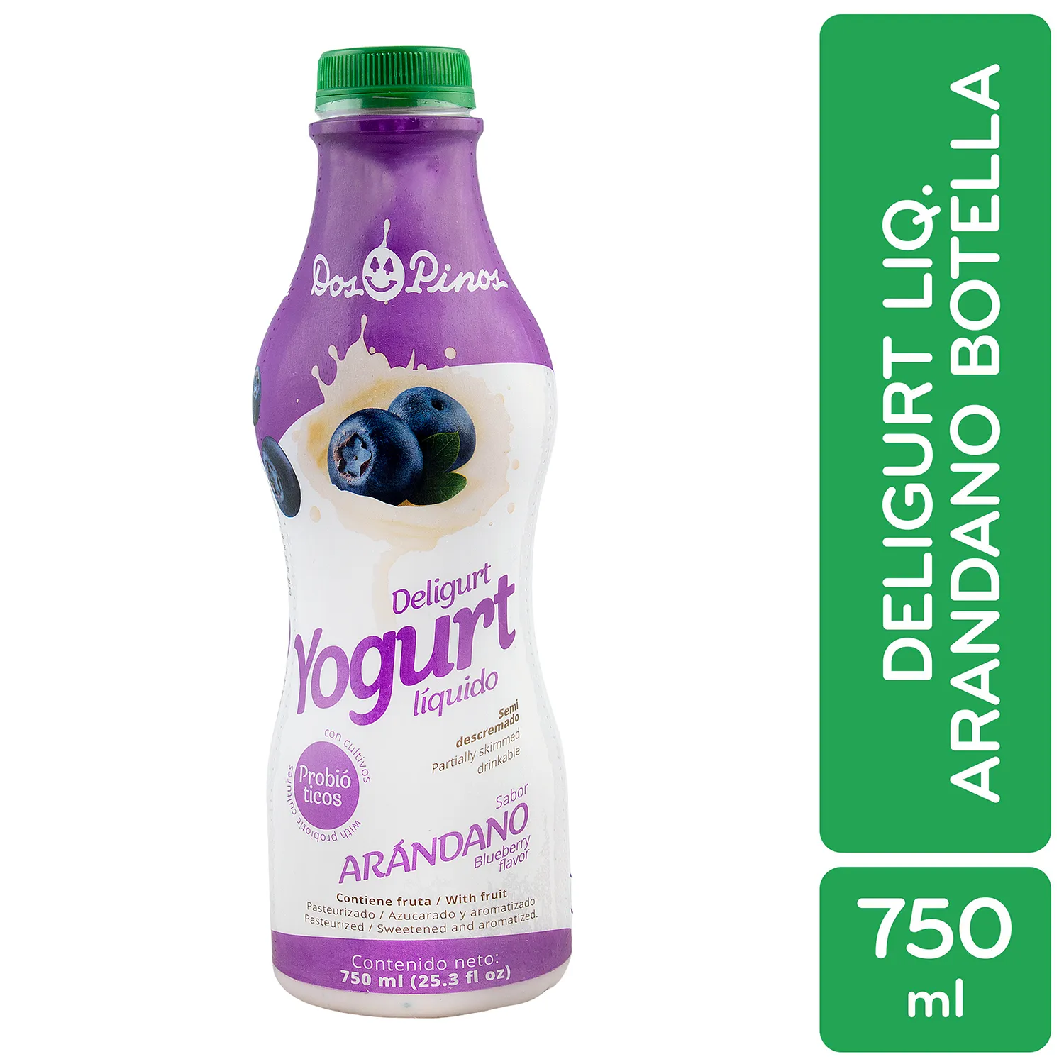 Yogurt Liquido Arandano Dos Pinos Envase 750 Ml