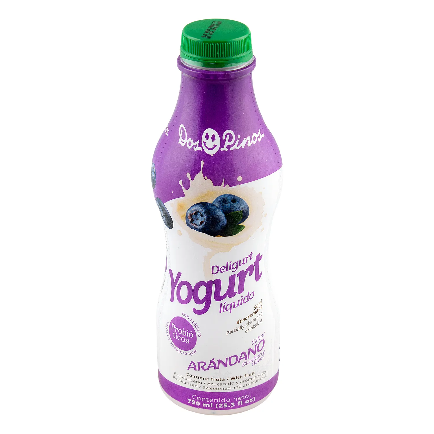 Yogurt Liquido Arandano Dos Pinos Envase 750 Ml