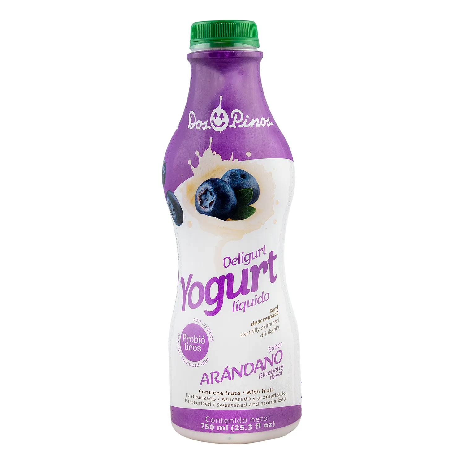 Yogurt Liquido Arandano Dos Pinos Envase 750 Ml