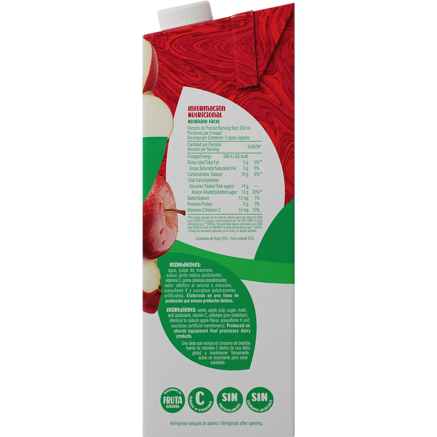 Nectar Manzana Dos Pinos Tetra Brick 1000 Ml