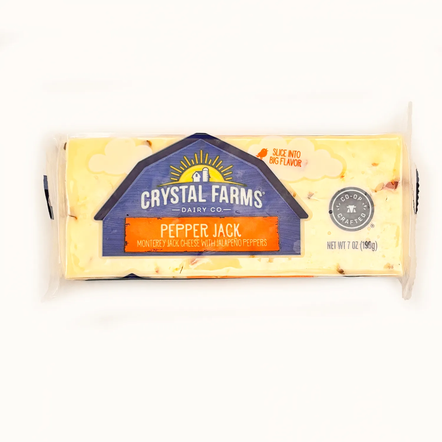 Queso Pepper Jack Crystal Farms Paquete 226 G