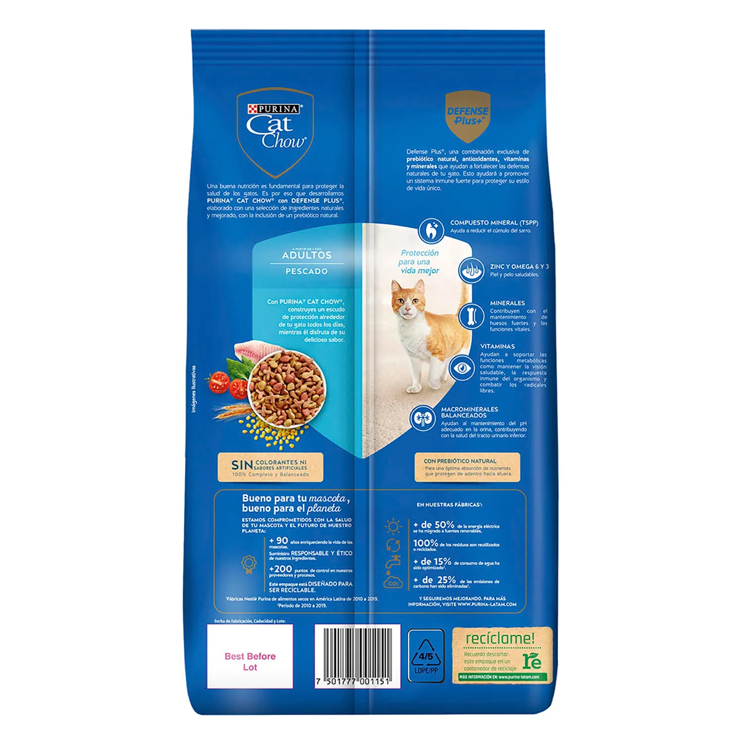 Alimento Gato Seco Adulto Pescado Purina Cat Chow
