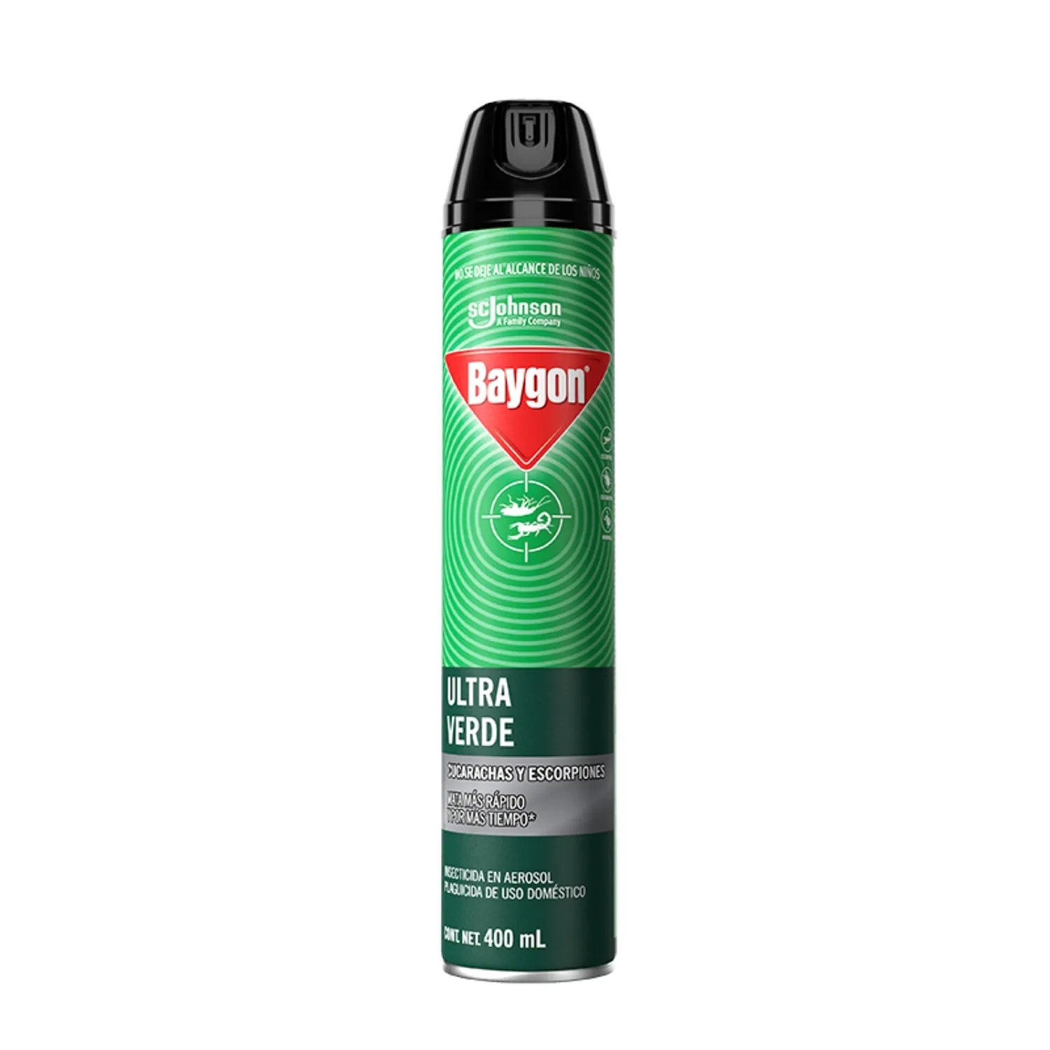 Insecticida Aerosol Rastreros Ultra Baygon Lata 400 Ml