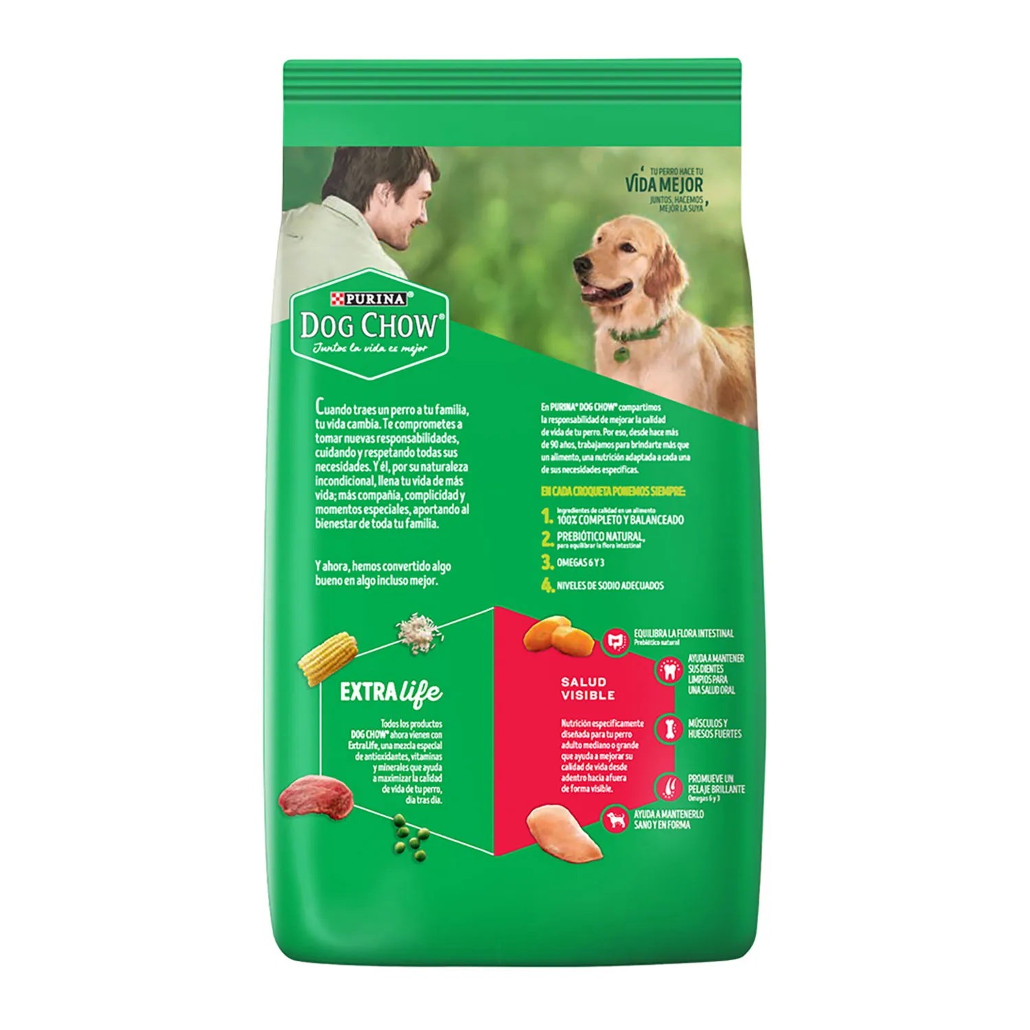 Alimento Perro Seco Adulto Pollo Y Carne Raza Grande Purina Dog Chow Bolsa 7.5 Kg