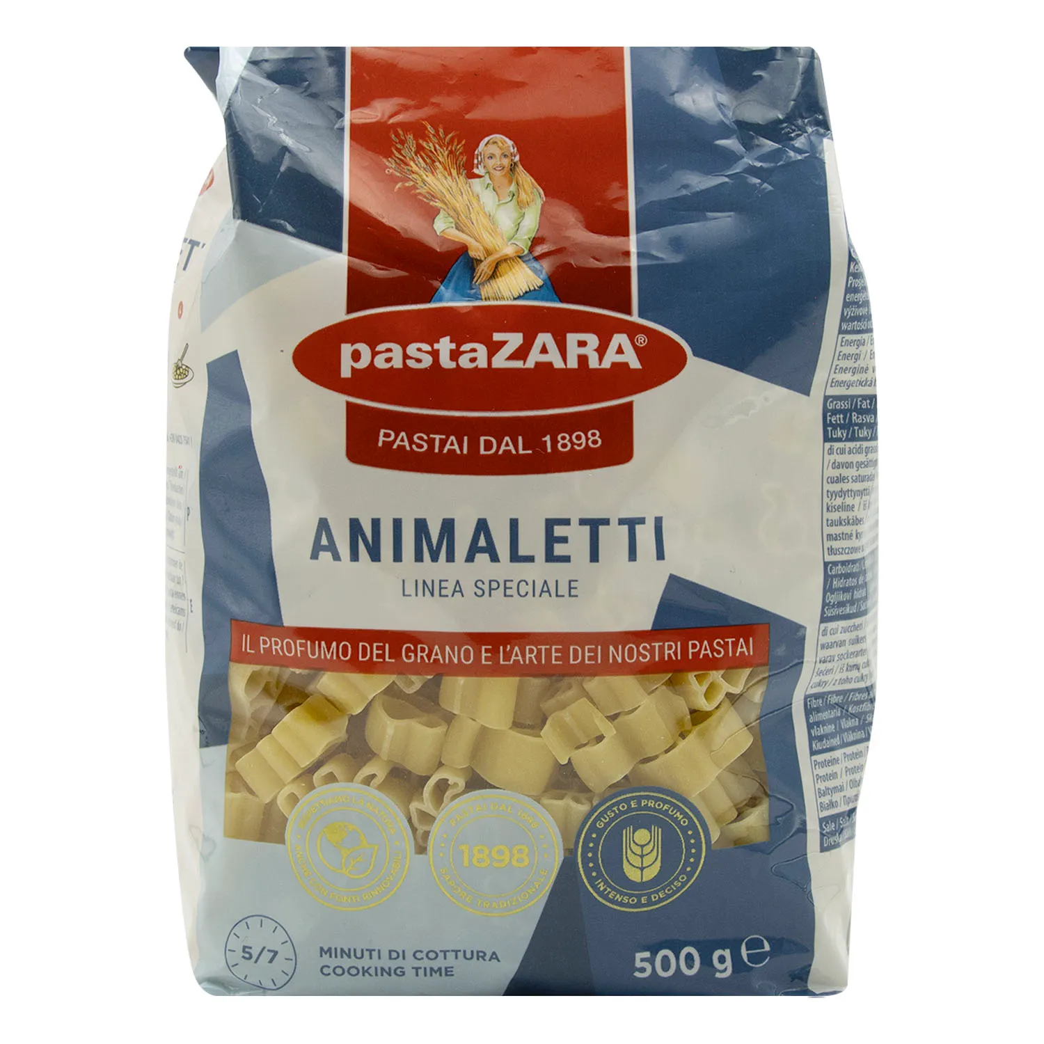 Pasta Alimenticia Cabito Animalitos Pasta Zara Paquete 500 G