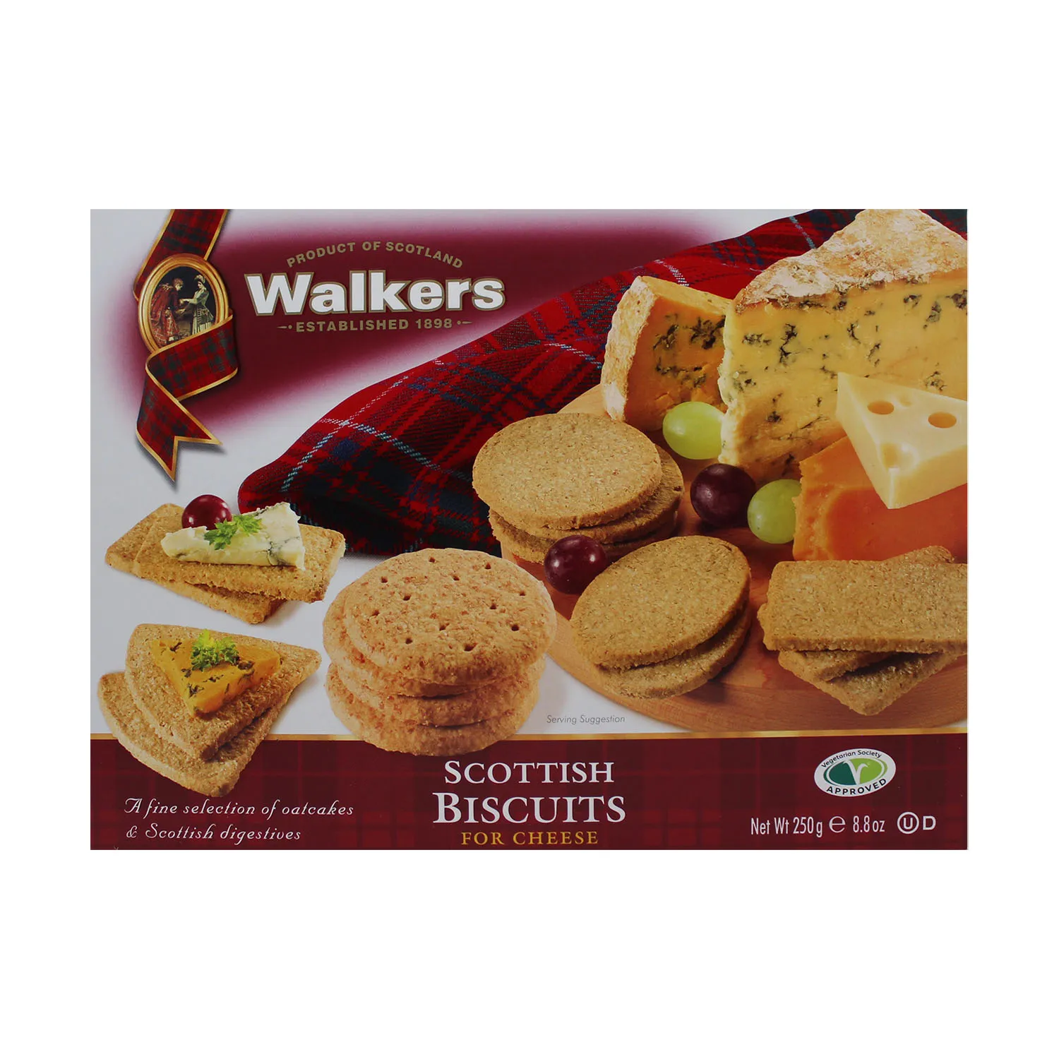 Galleta Dulce Mantequilla Queso Walkers Caja 250 G