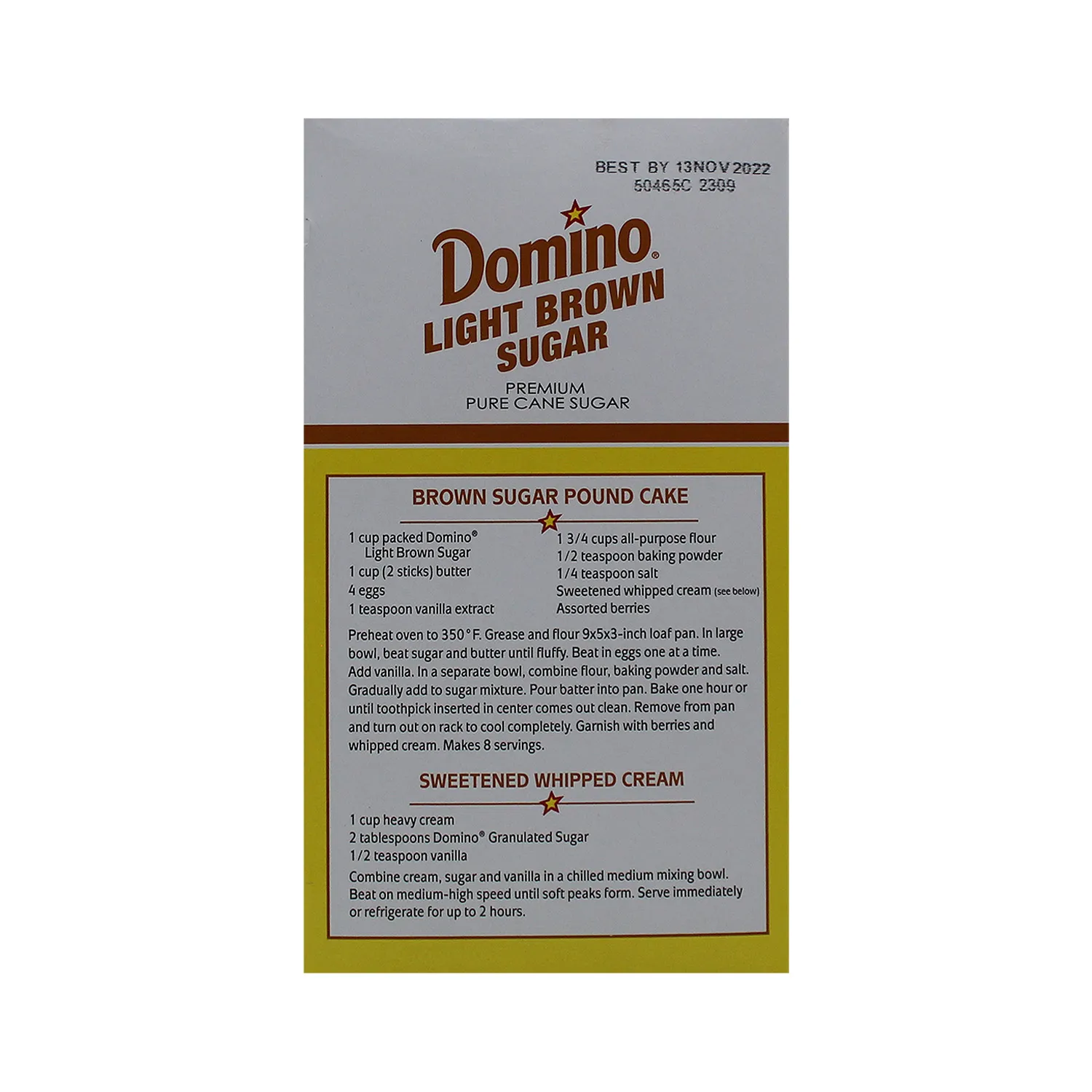 Azucar Moreno Claro Domino Caja 453 G