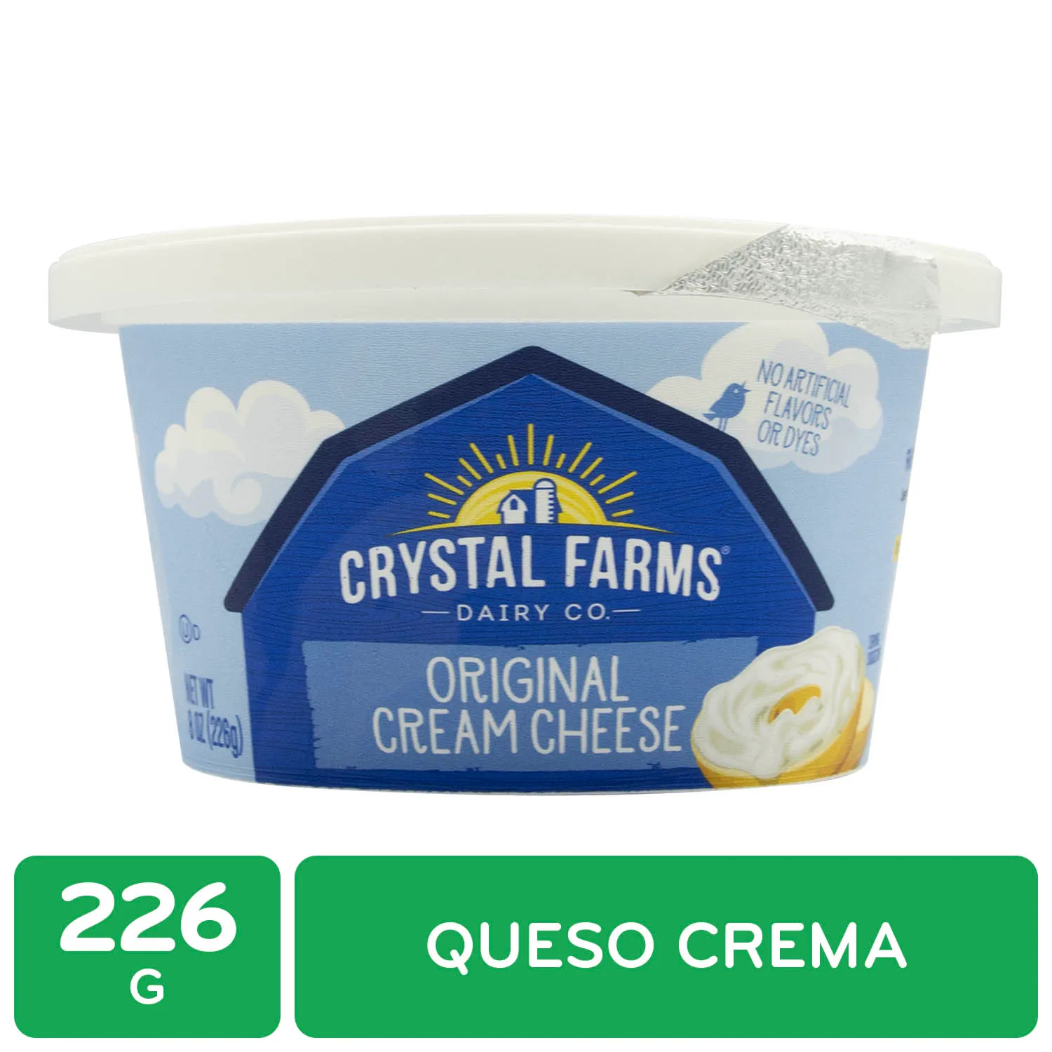 Queso Crema Crystal Farms Envase 226 G