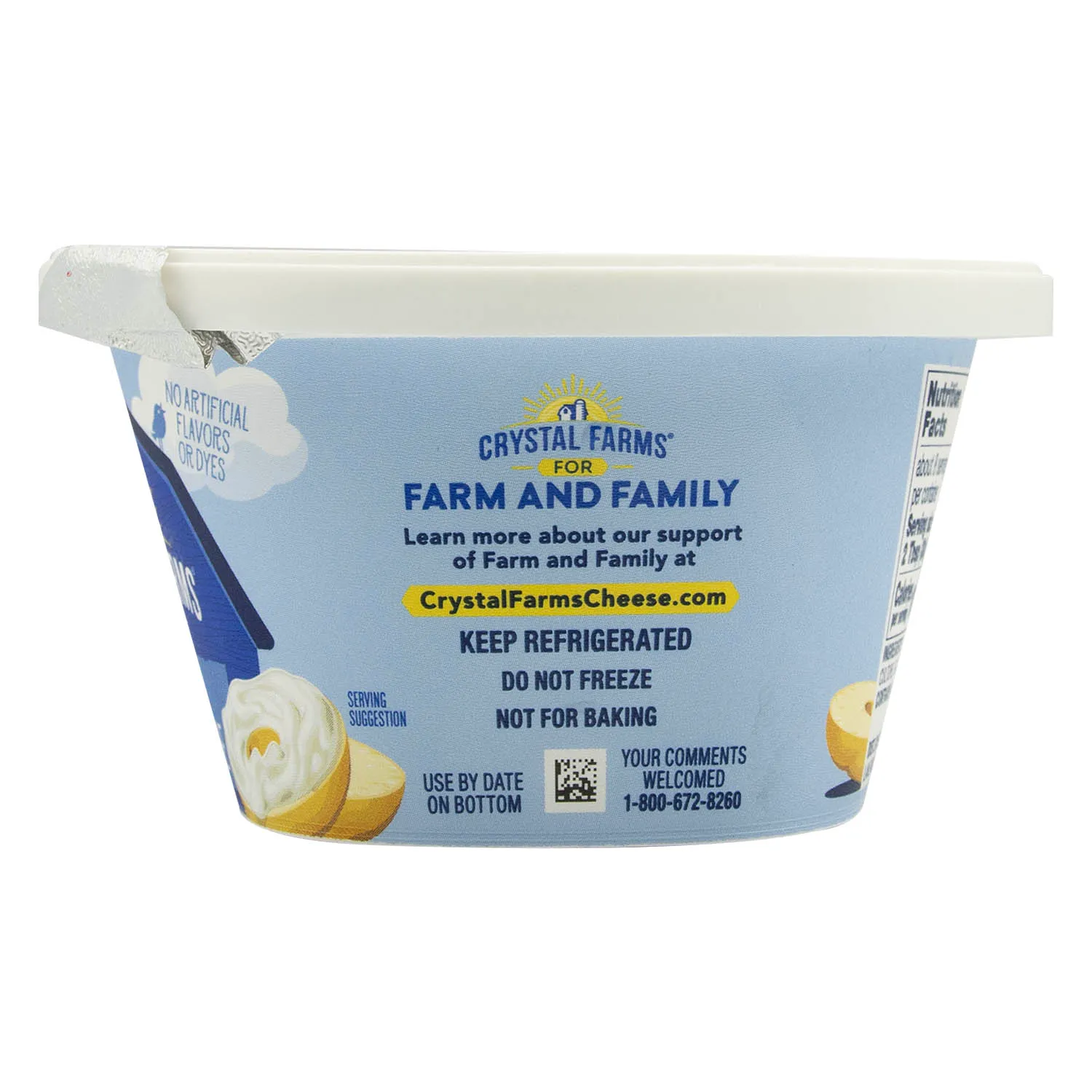 Queso Crema Crystal Farms Envase 226 G