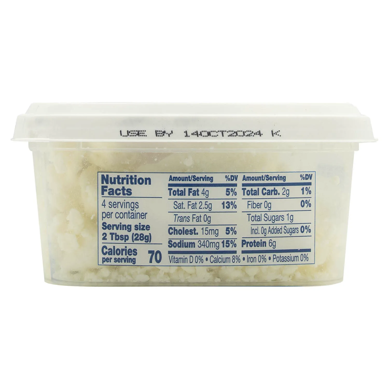 Queso Feta Desmenuzado Crystal Farms Envase 113 G