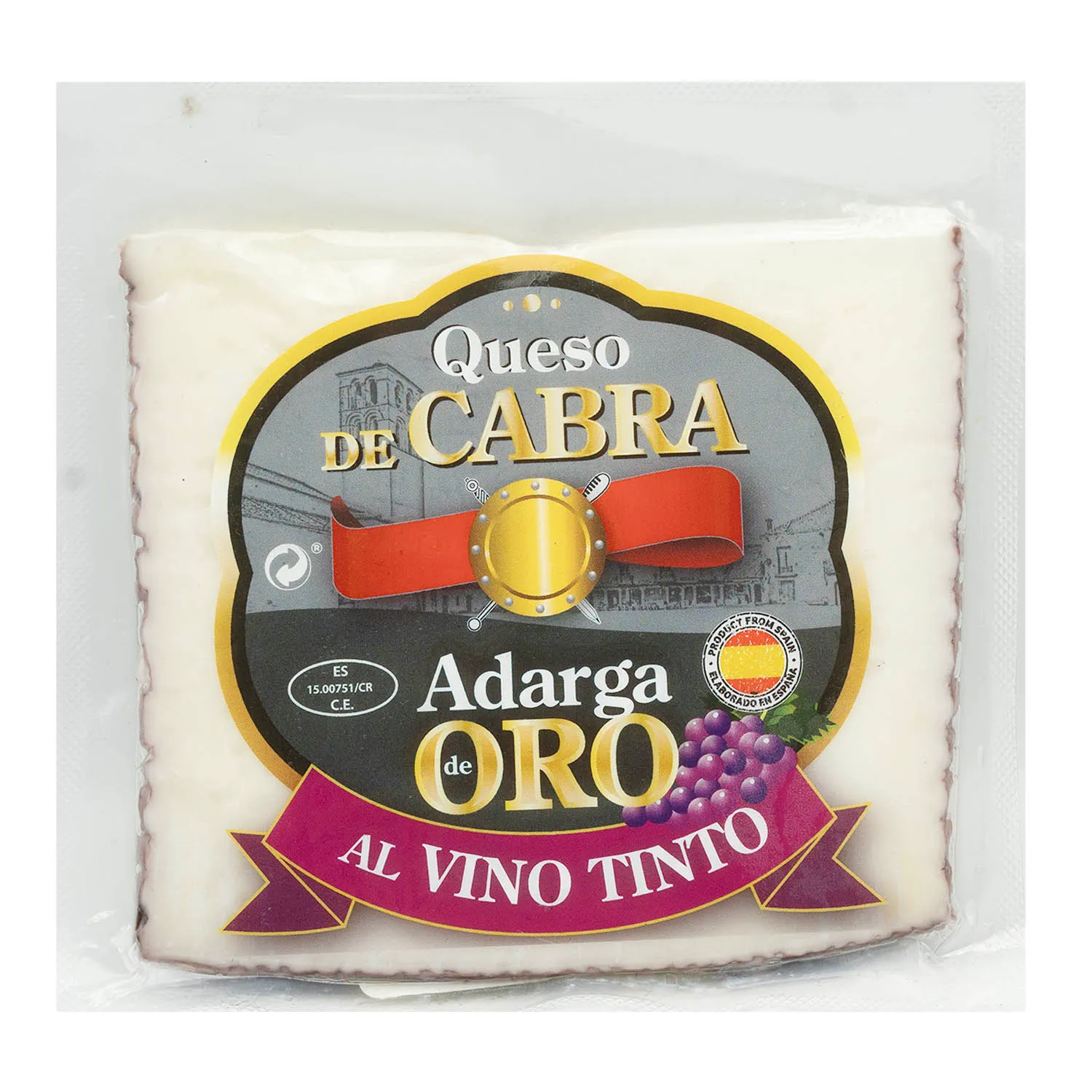 Queso Cabra Vino Tinto Adarga De Oro Paquete 200 G