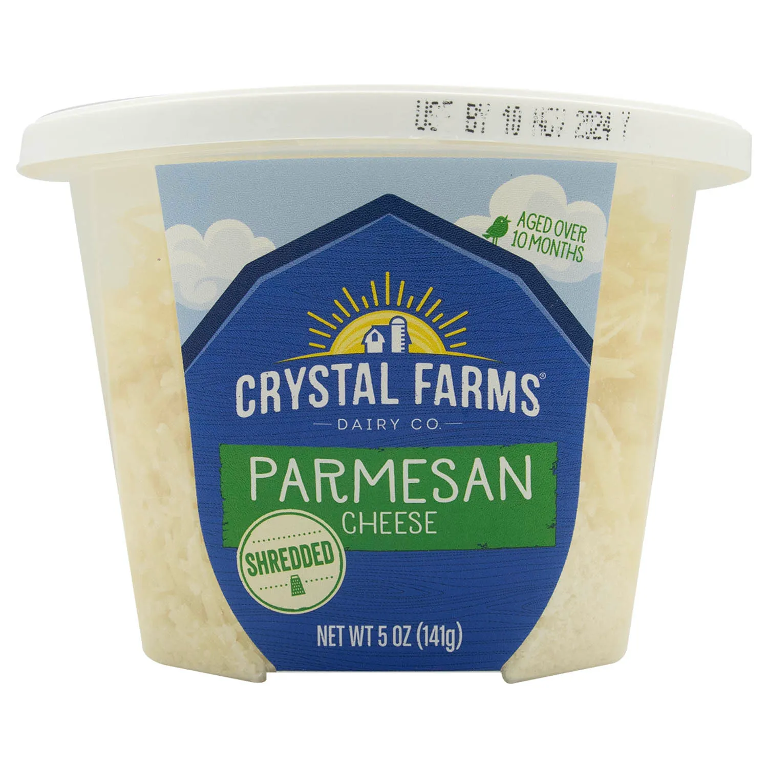 Queso Parmesano Rallado Crystal Farms Envase 141 G