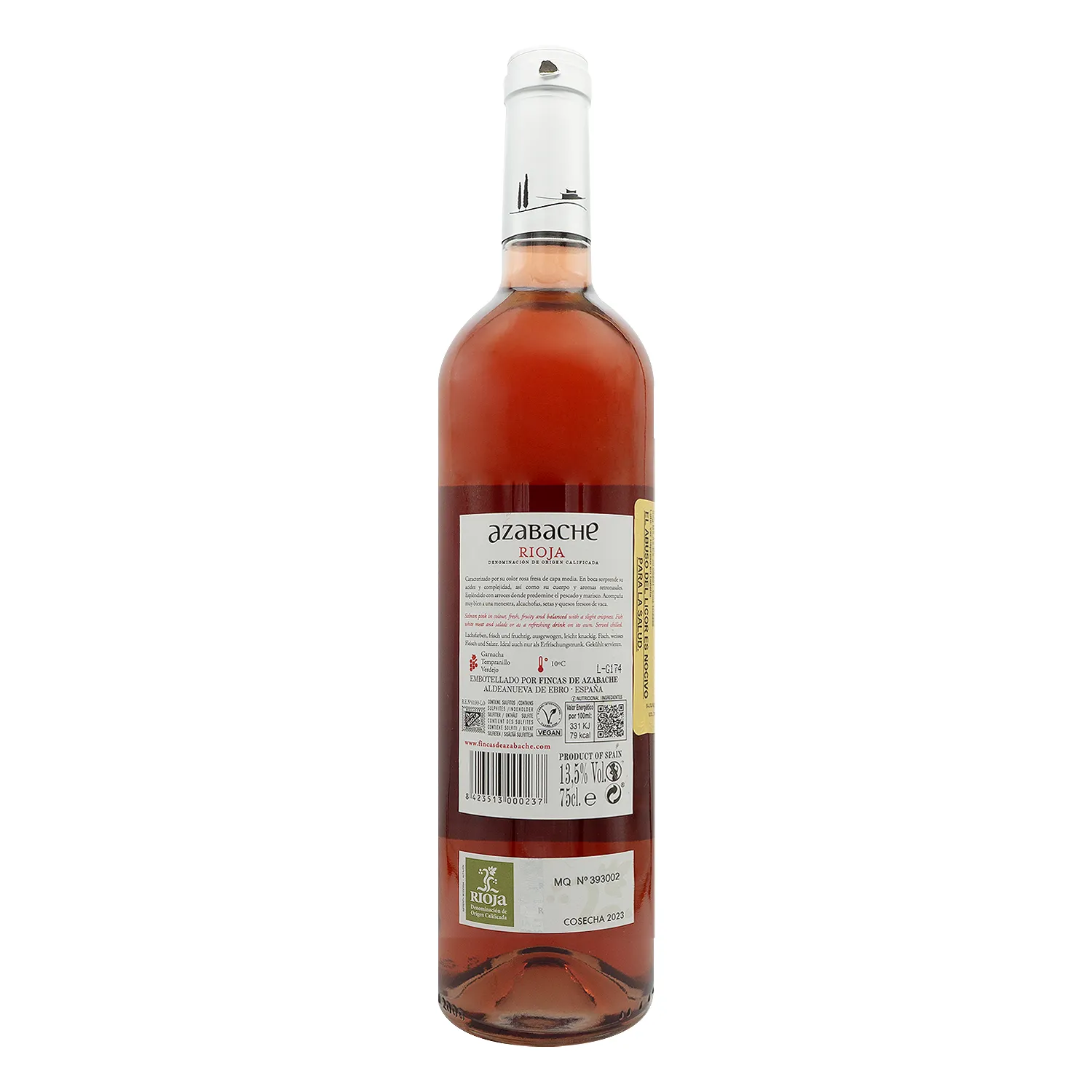 Vino Rosado España Garnacha Rioja Azabache