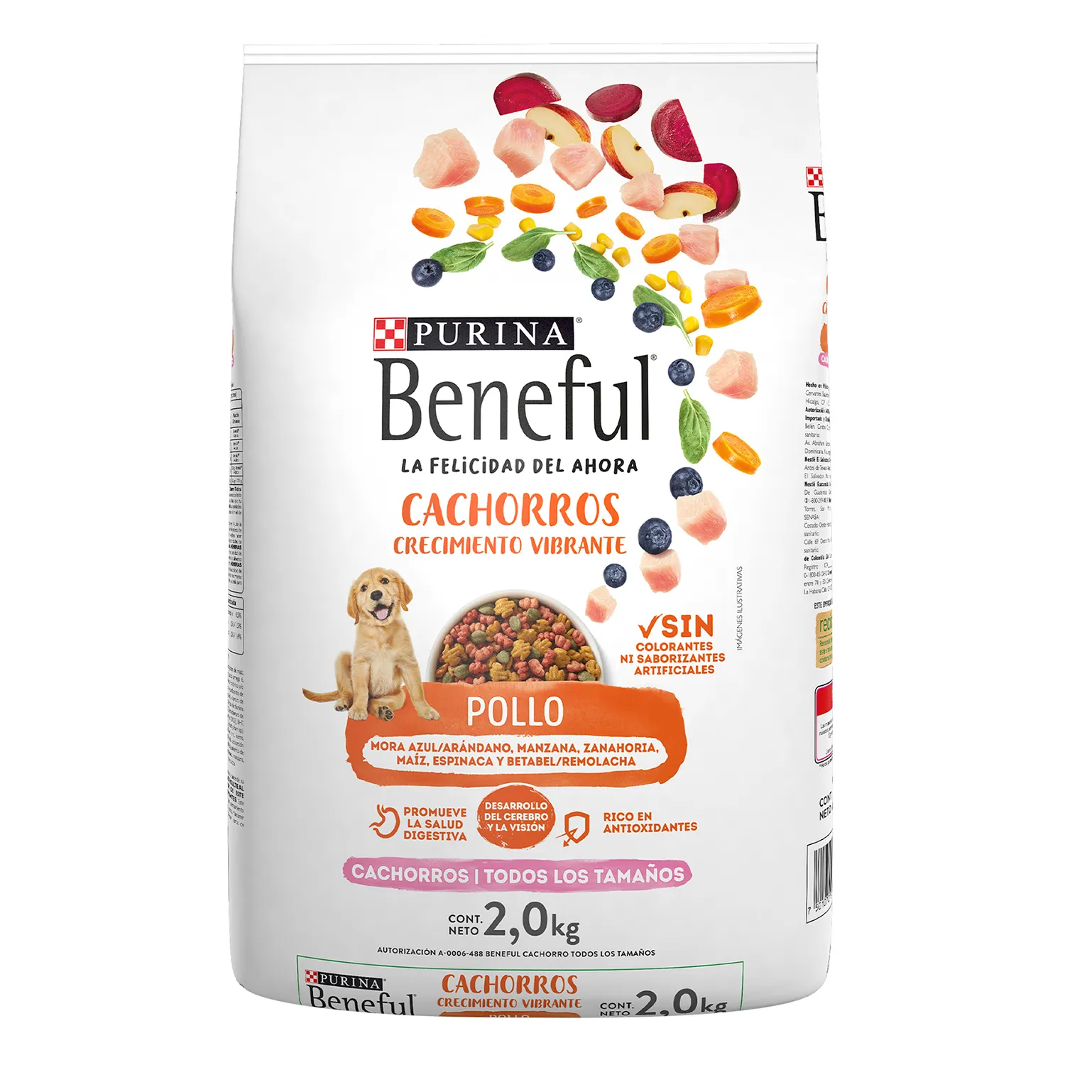 Alimento Perro Seco Cachorro Pollo Purina Beneful Bolsa 2 Kg