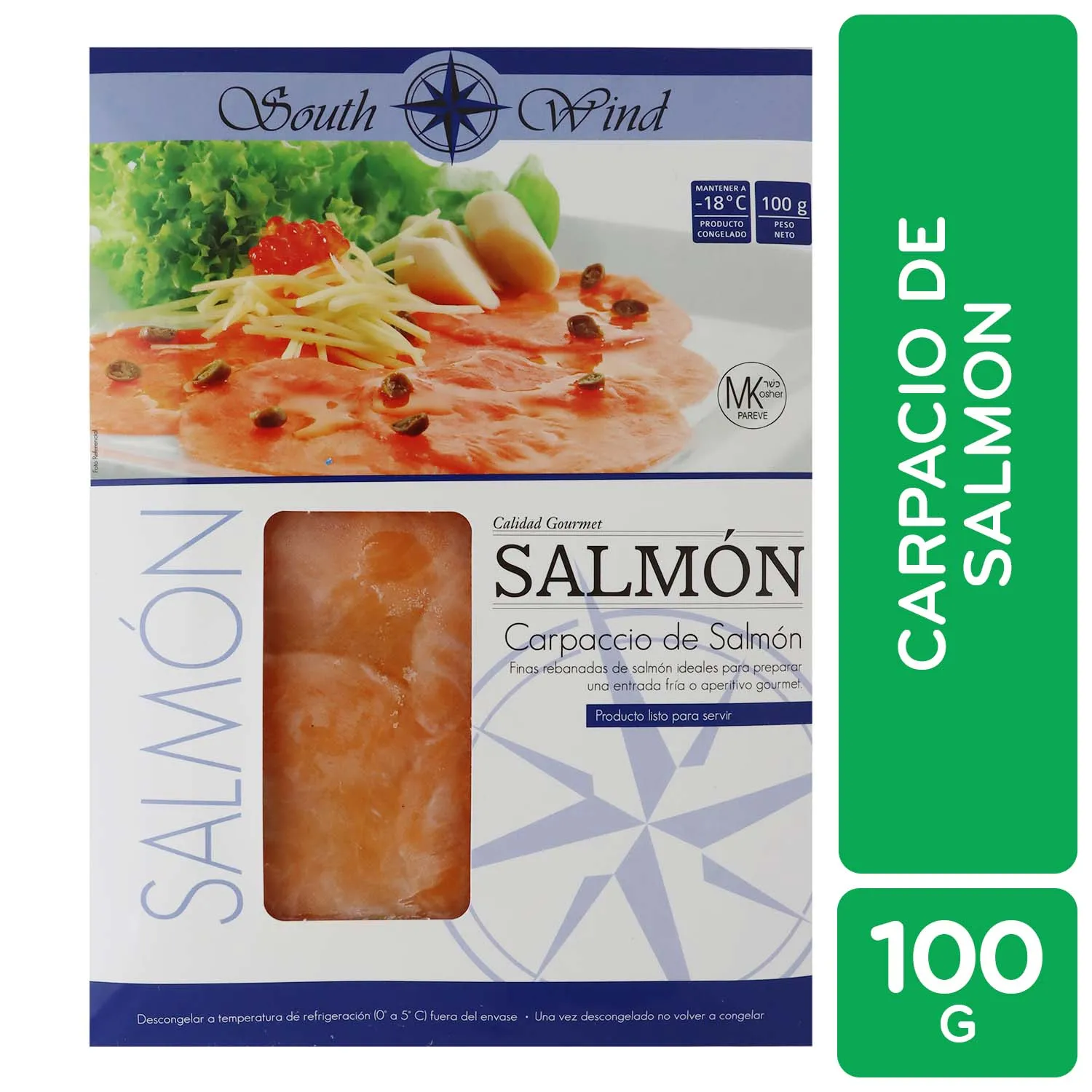 Carpaccio Salmon South Winds Paquete 100 G