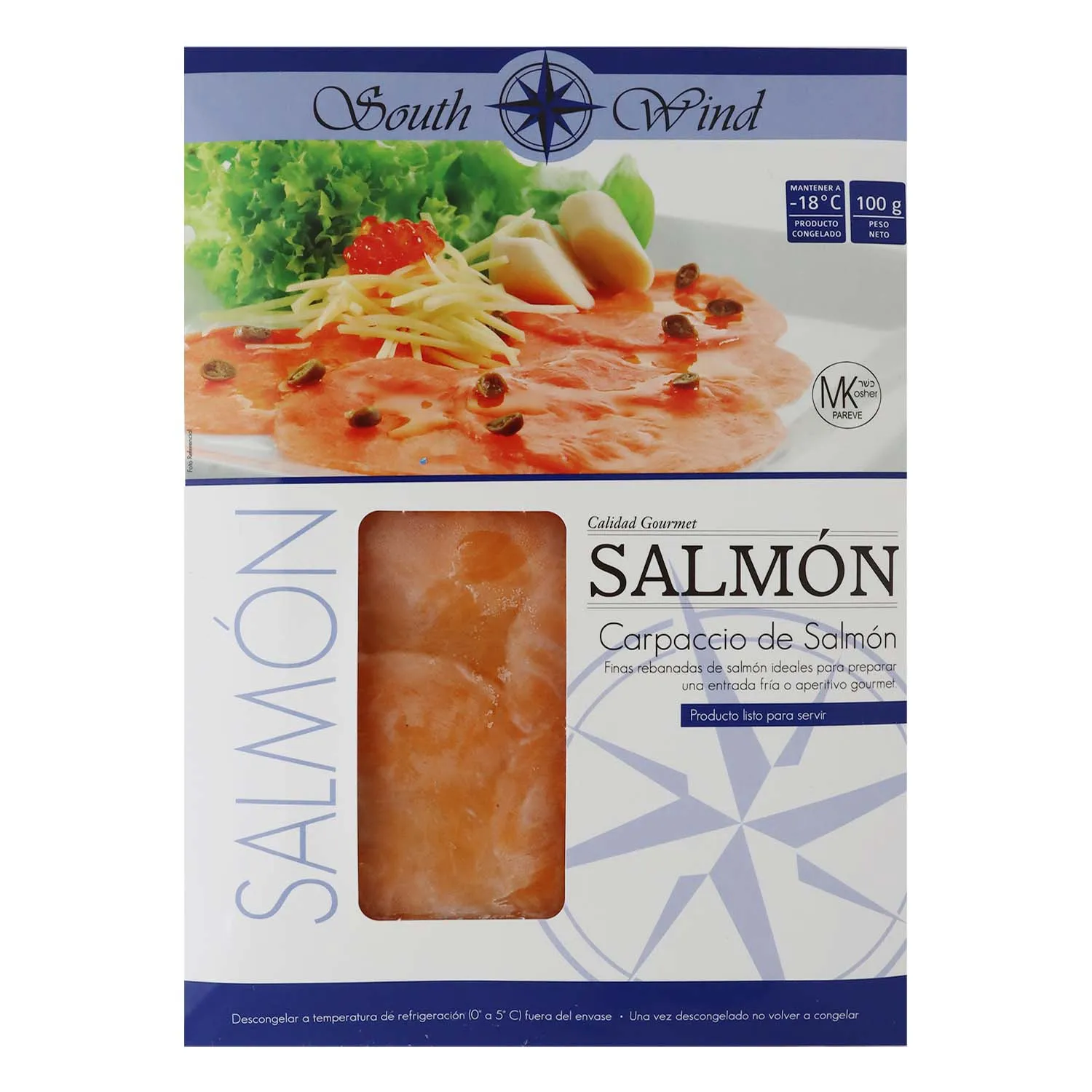 Carpaccio Salmon South Winds Paquete 100 G