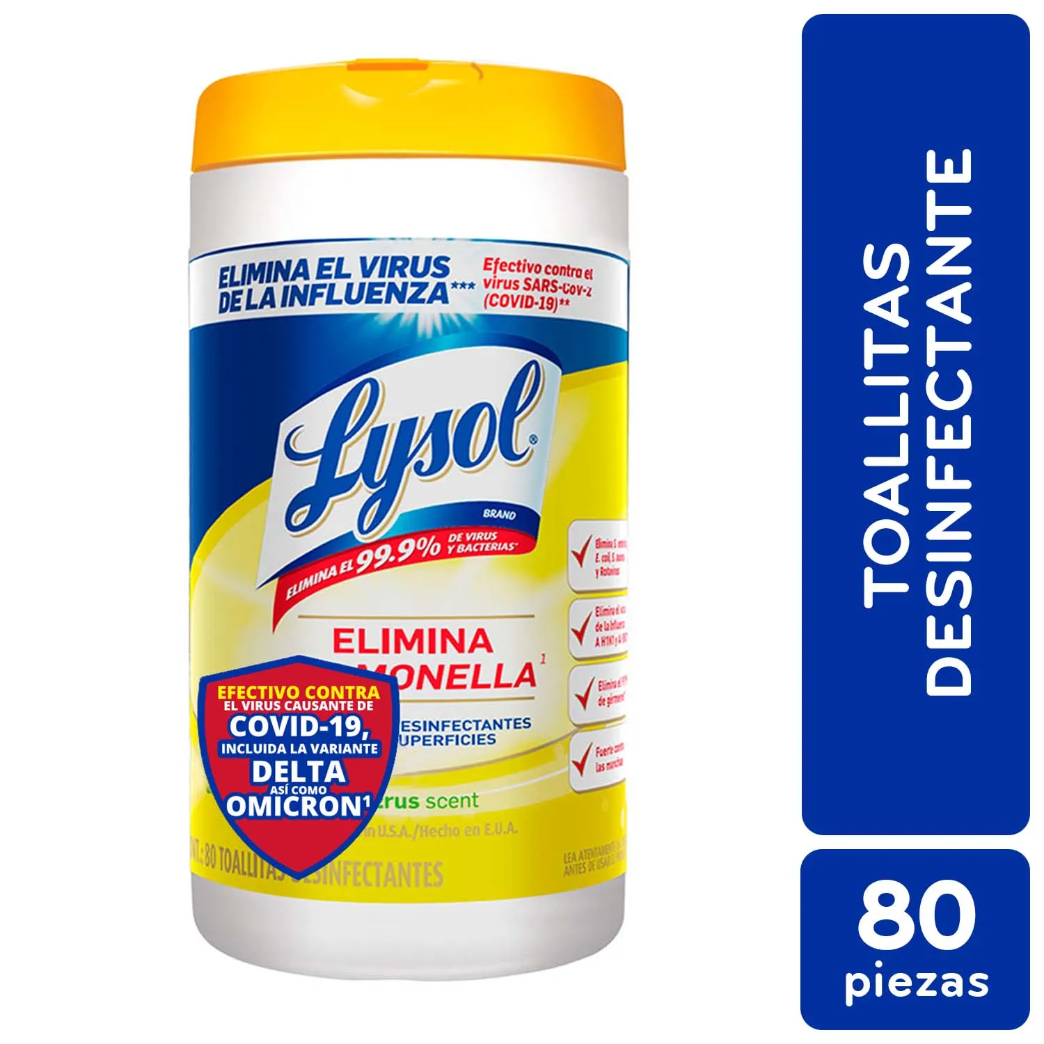 Toalla Desinfectante Multiuso Citrus Lysol Envase 576 G