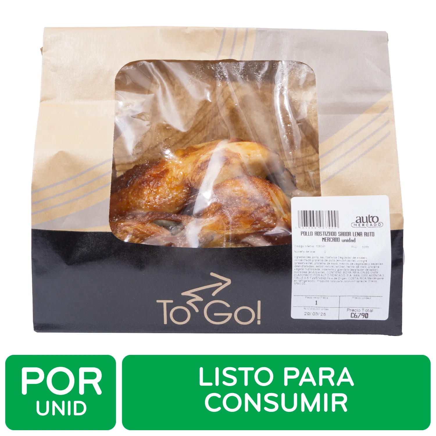 Pollo Rostizado Sabor Lena Auto Mercado Unidad