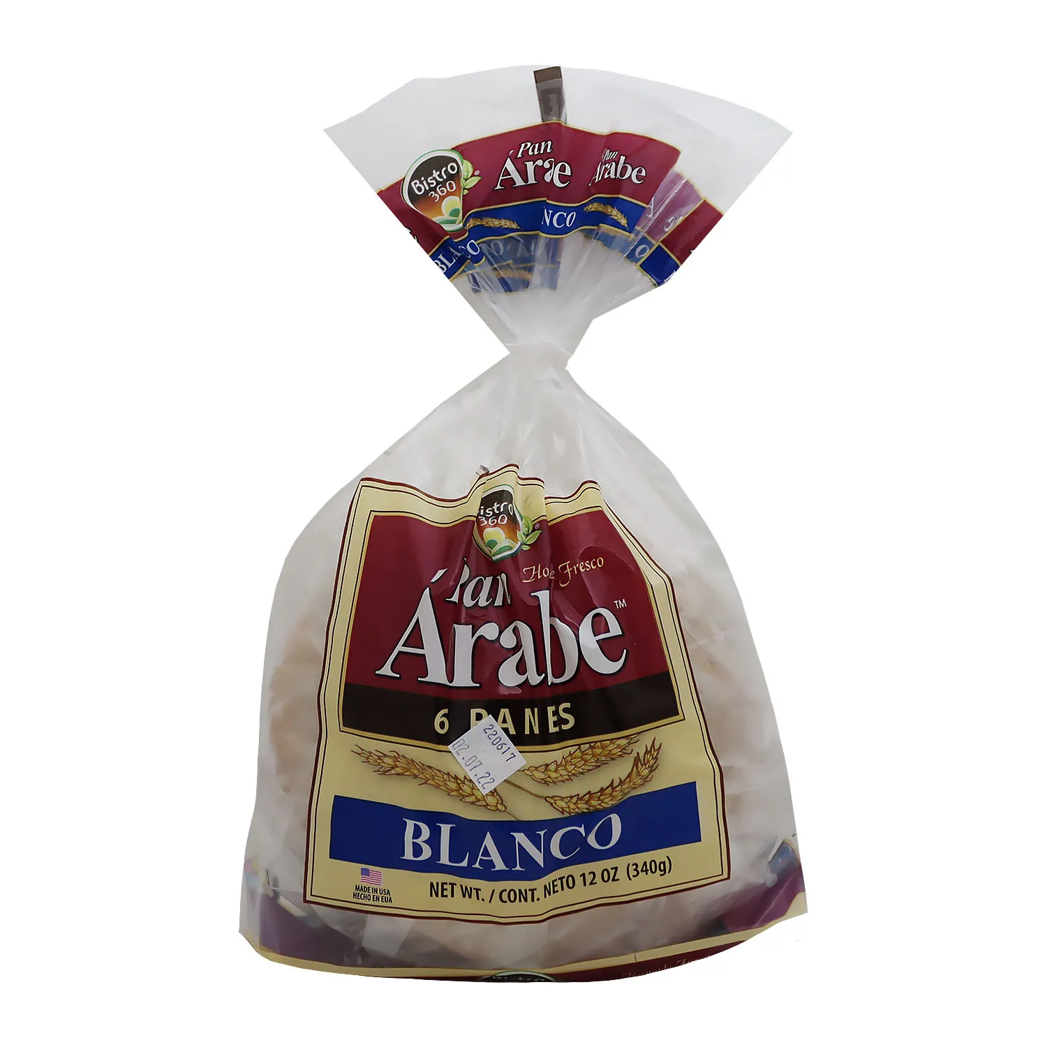 Pan Refrigerado Pita Paquete 340 G