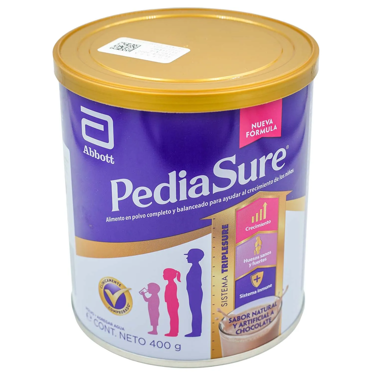 Complemento Polvo Alimenticio Chocolate Pediasure Lata 400 G