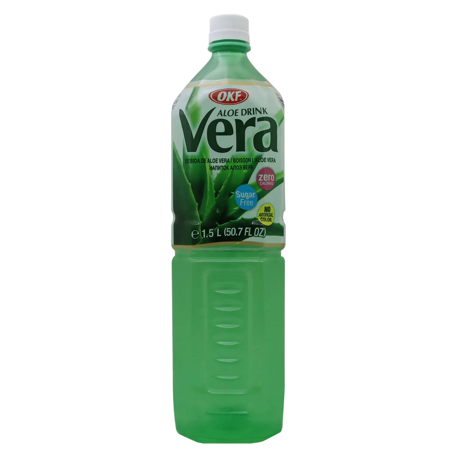 Bebida Aloe Vera Sin Azúcar Okf Botella 1500 Ml