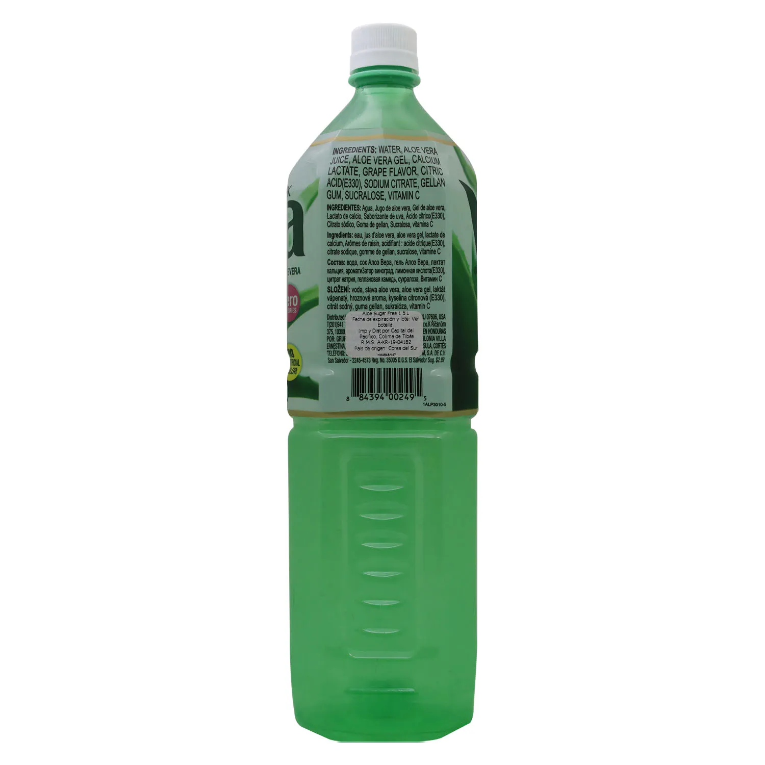 Bebida Aloe Vera Sin Azúcar Okf Botella 1500 Ml