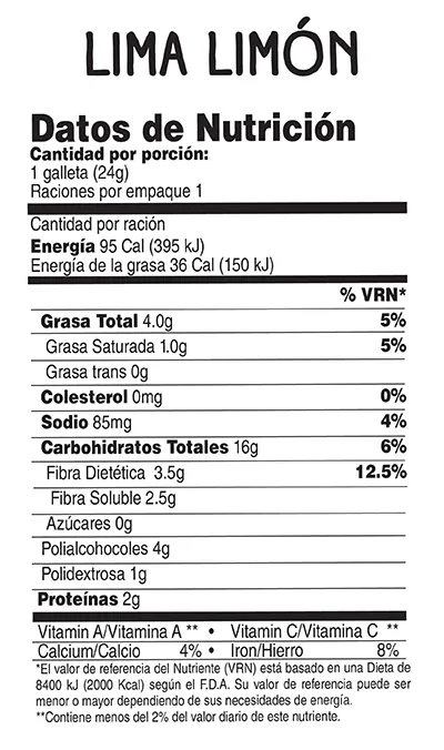 Galleta Surtida Sin Azucar 8 U Nutrisnacks Caja 192 G