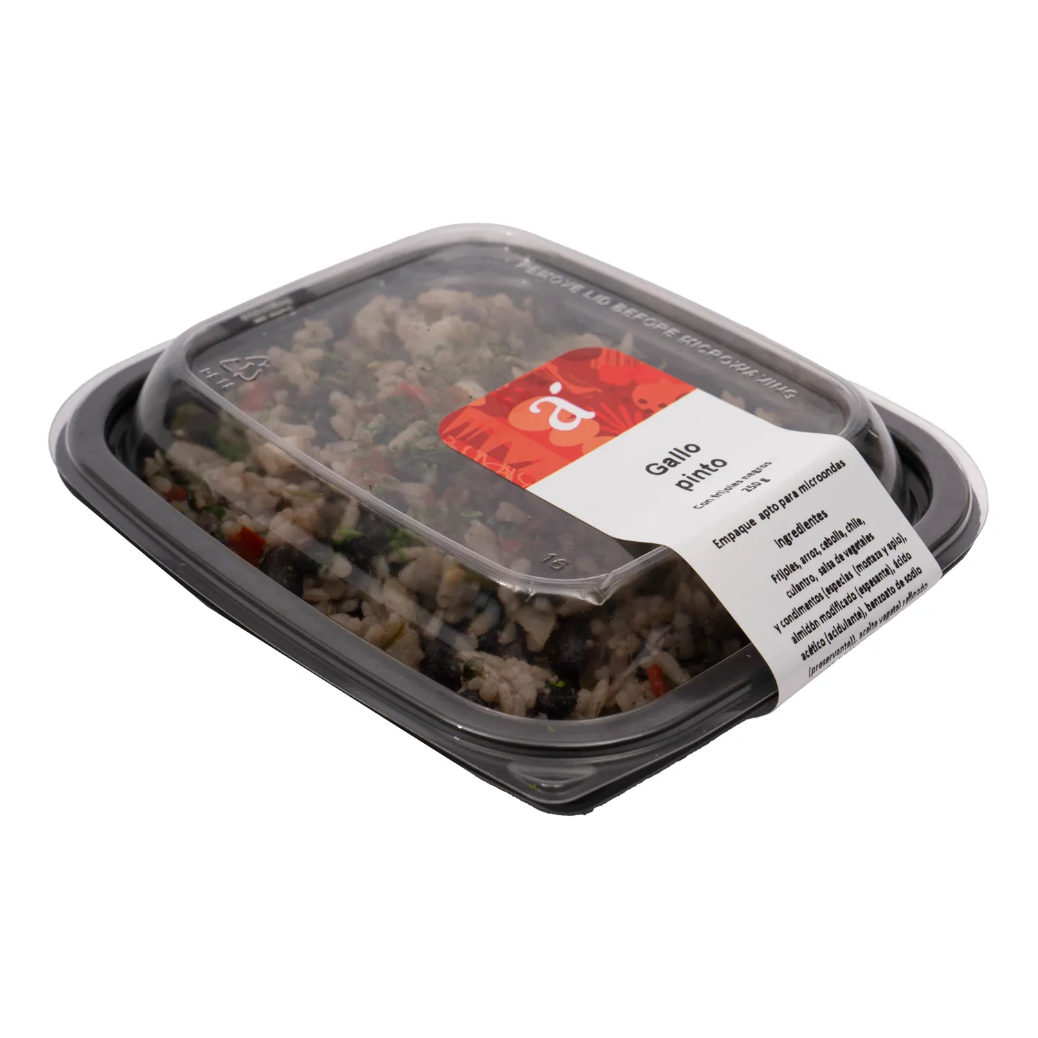 Gallo Pinto Frijol Negro Auto Mercado Unidad 250 G