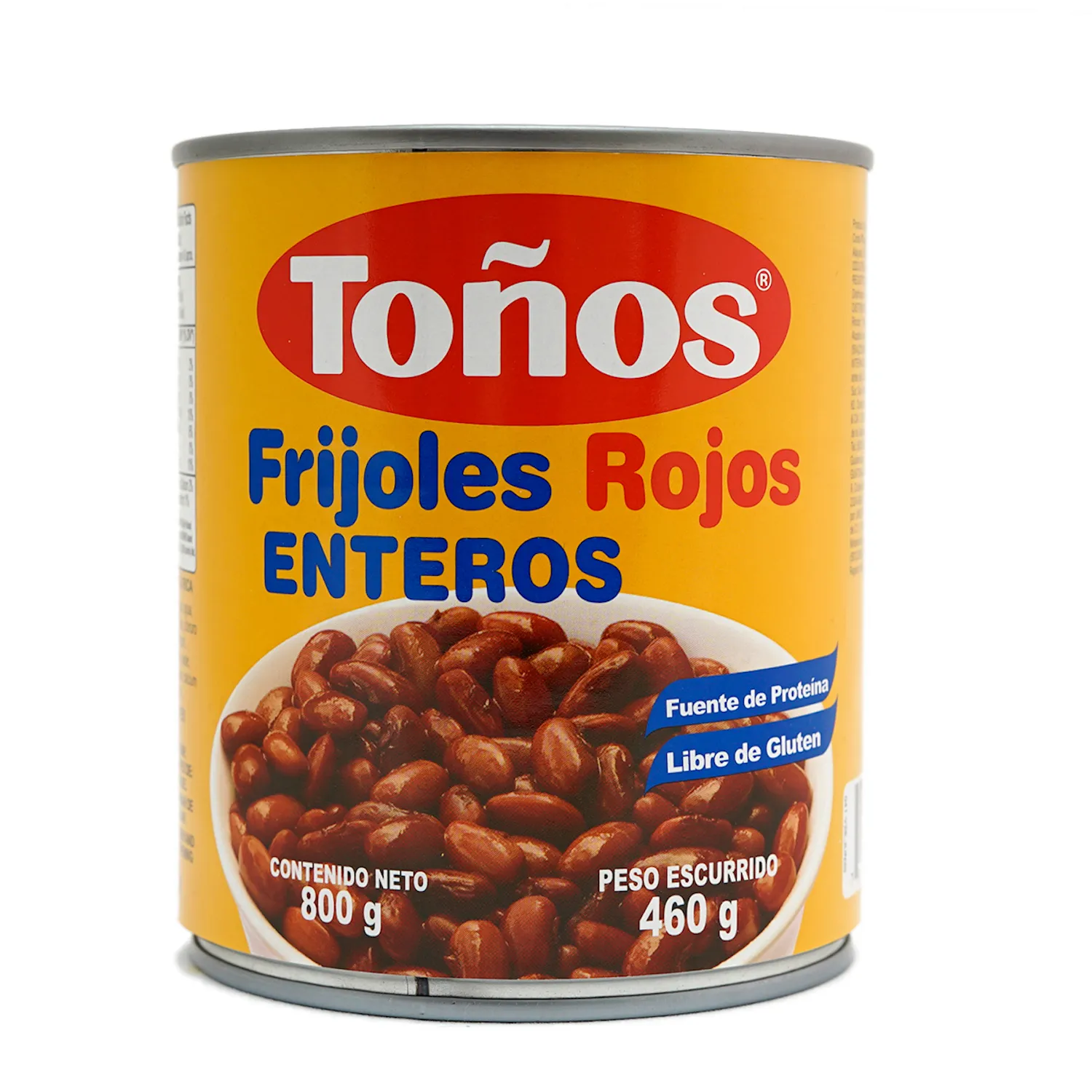Frijol Preparado Rojo Tonos Lata 800 G