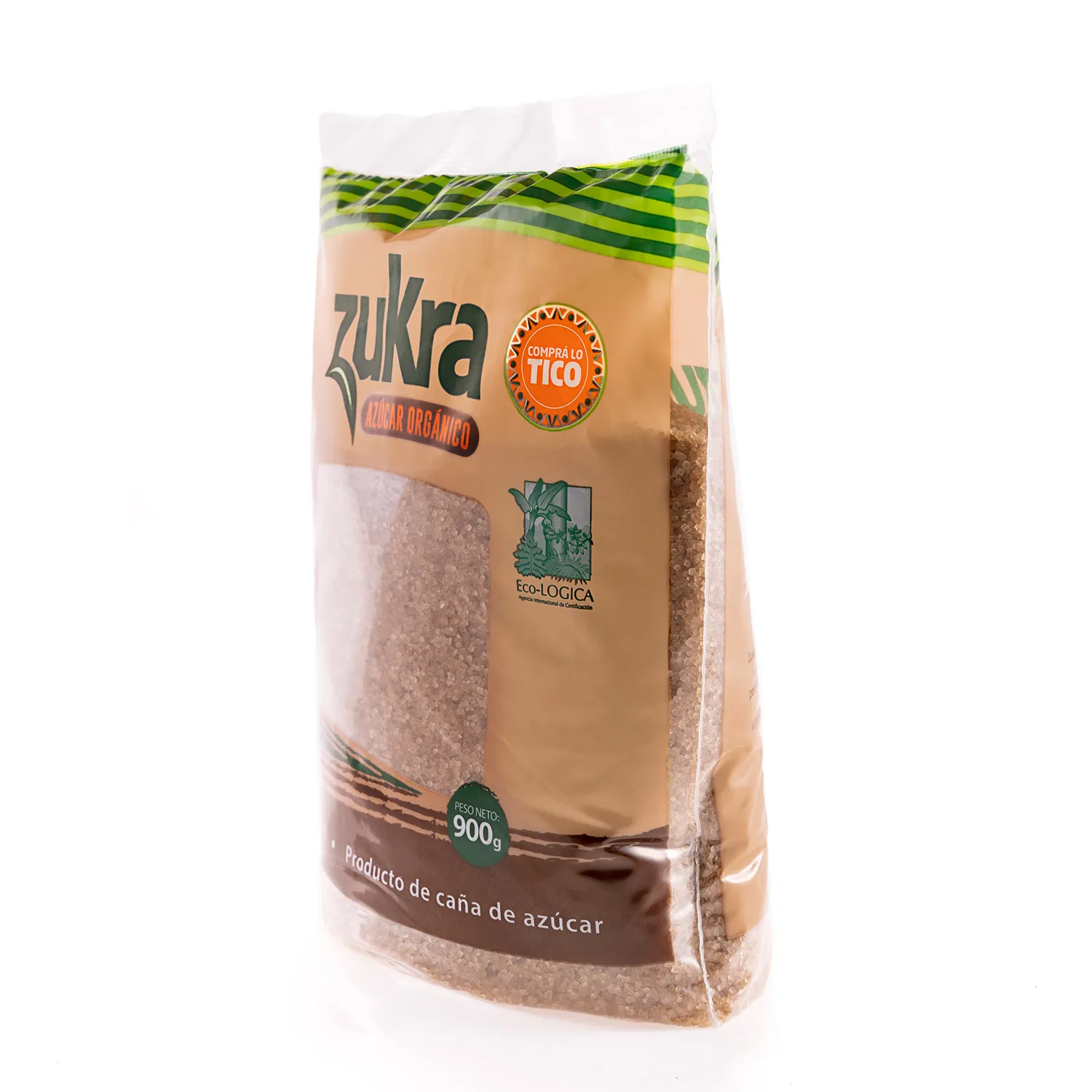 Azucar Crudo Organico Zukra Paquete 900 G