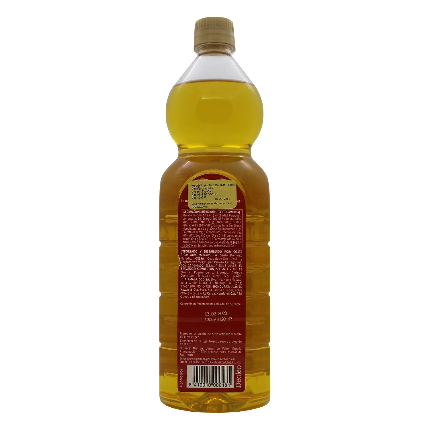 Aceite Oliva Virgen Carbonell Botella 1000 Ml
