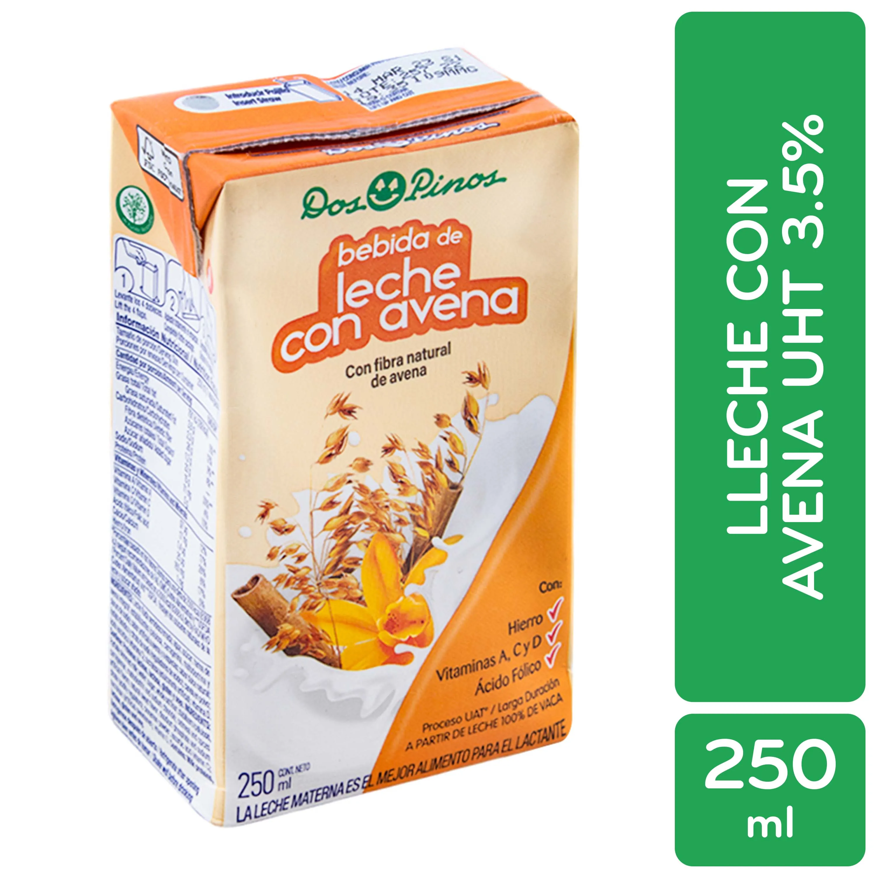 Leche Saborizada Avena Dos Pinos Caja 250 Ml