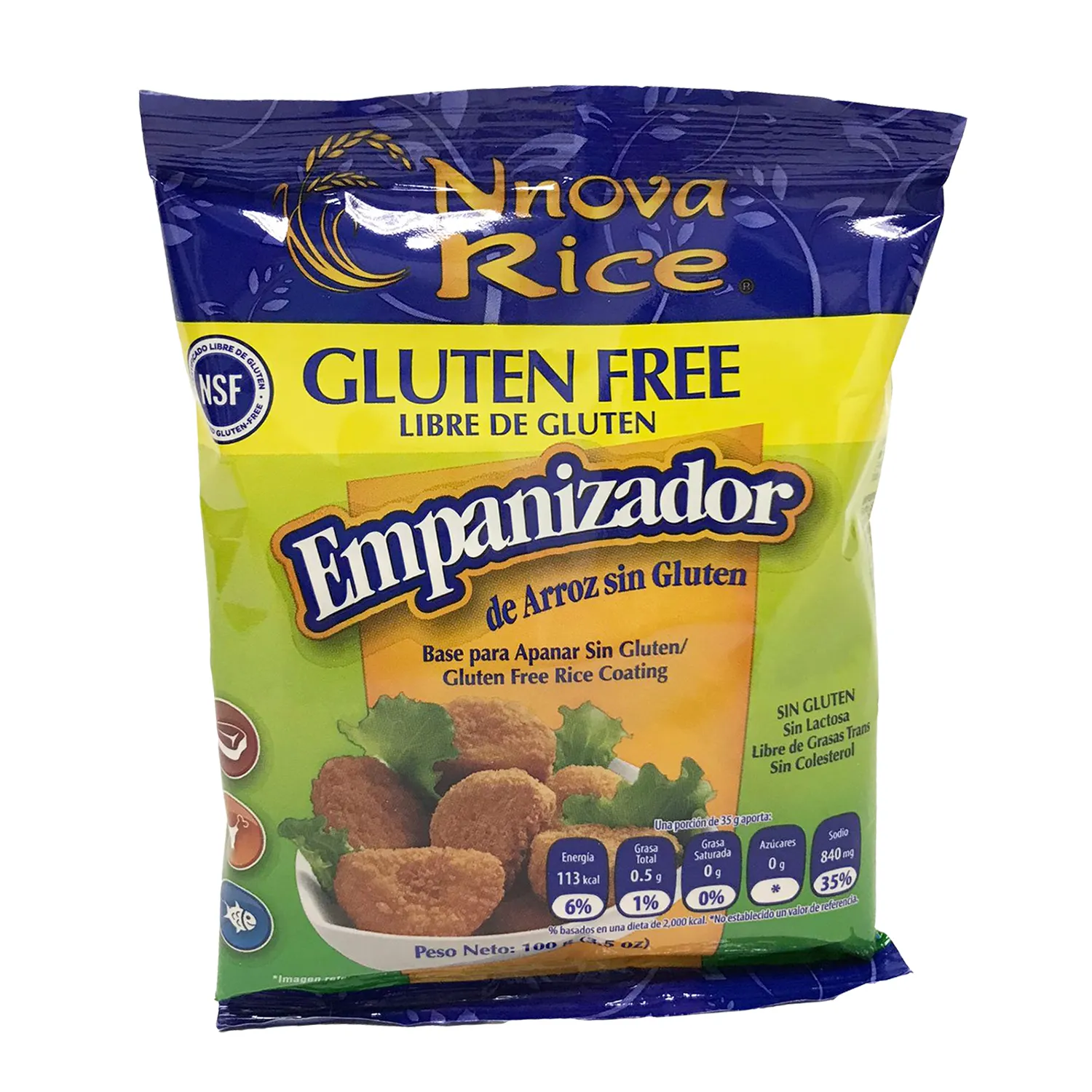 Empanizador   S.gluten Nnova Rice Paquete 100 G