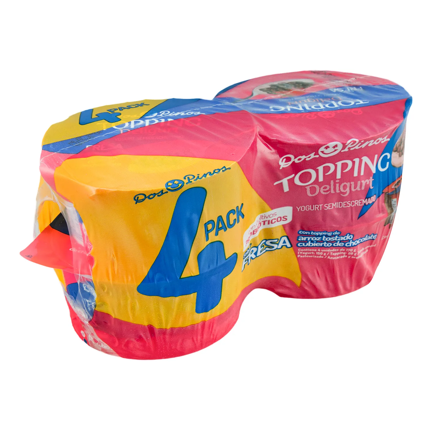 Yogurt Topping Fresa 4u Dos Pinos Paquete 600 G