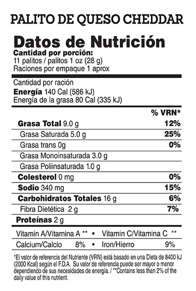 Palito 8 U Nutrisnacks Paquete 240 G