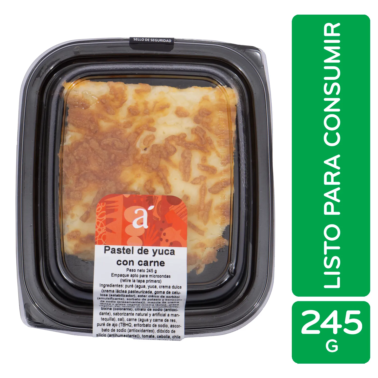 Pastel Yuca Con Carne Auto Mercado Unidad 245 G