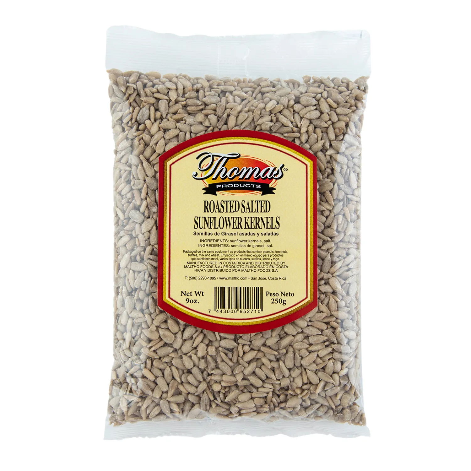 Semillas Girasol Asadas Thomas Products Paquete 250 G