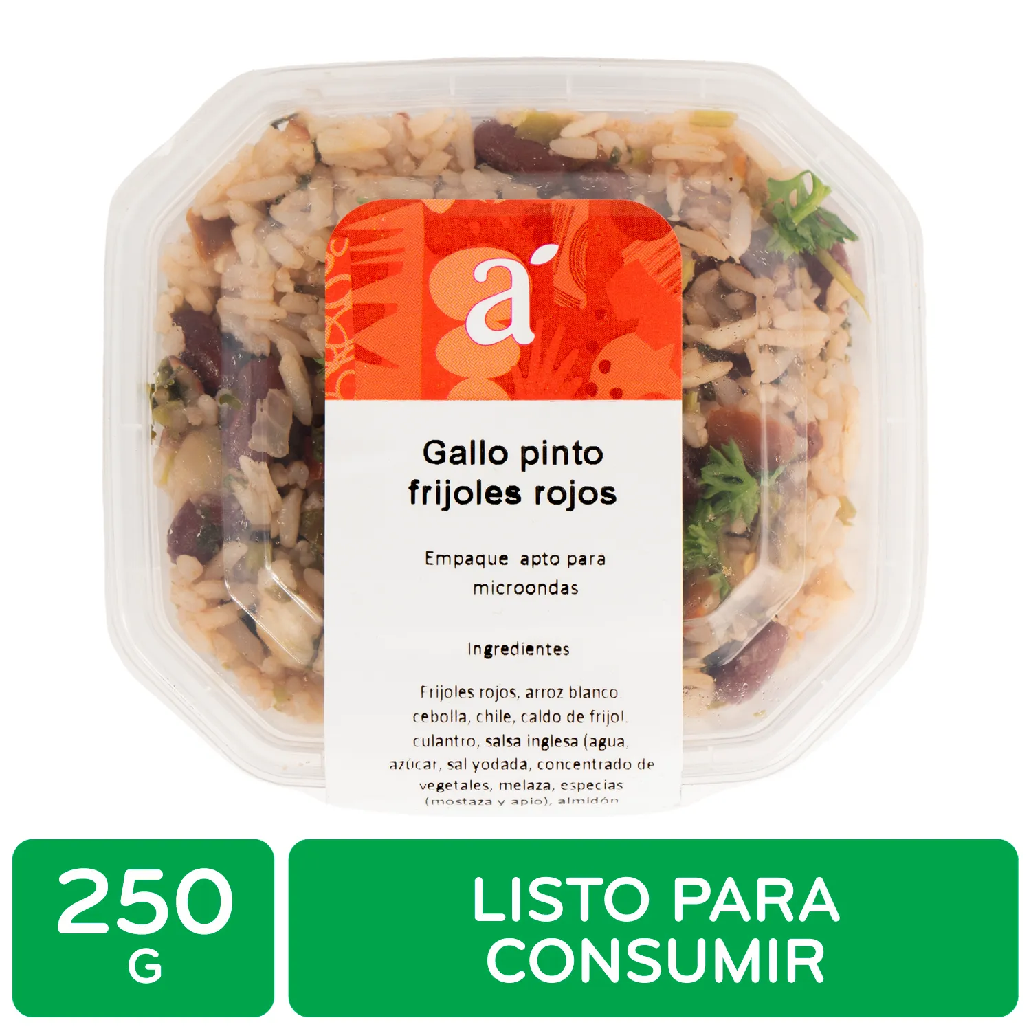 Gallo Pinto Frijol Rojo Auto Mercado Unidad 250 G 50  G Auto Mercado