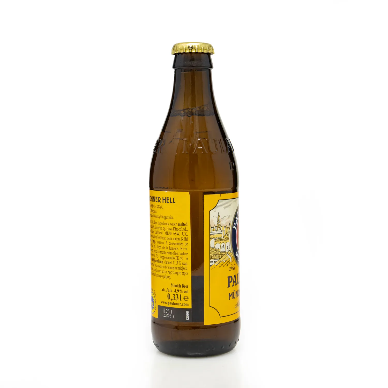 Cerveza Importada Paulaner Botella 330 Ml