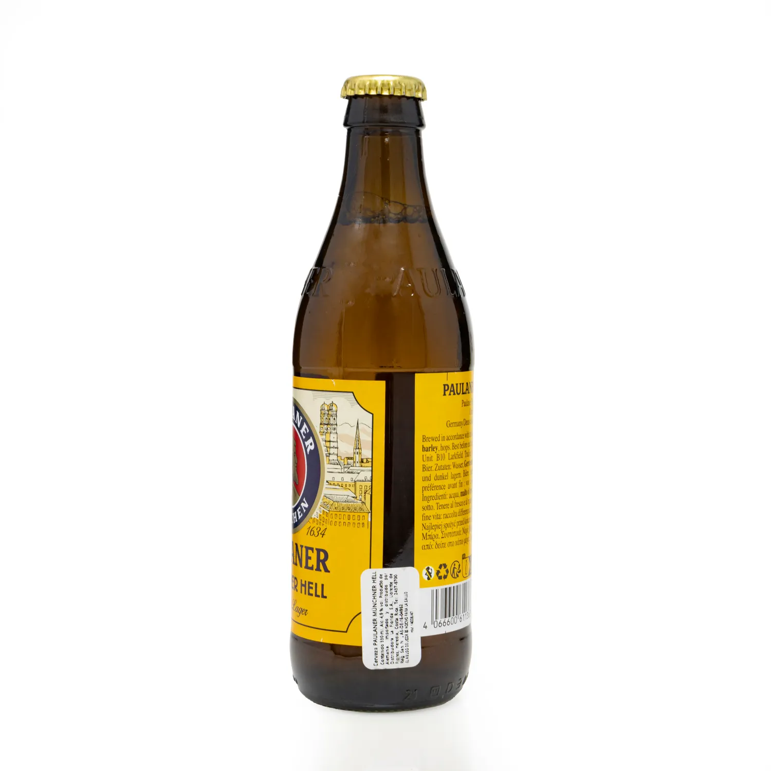 Cerveza Importada Paulaner Botella 330 Ml