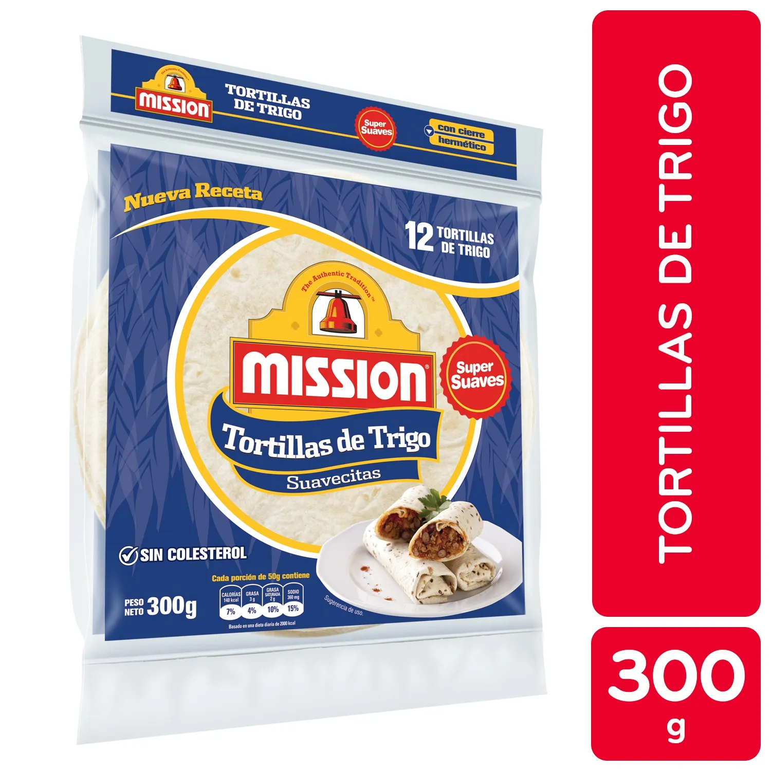 Tortillas Trigo Super Suaves Mision Paquete 300 G